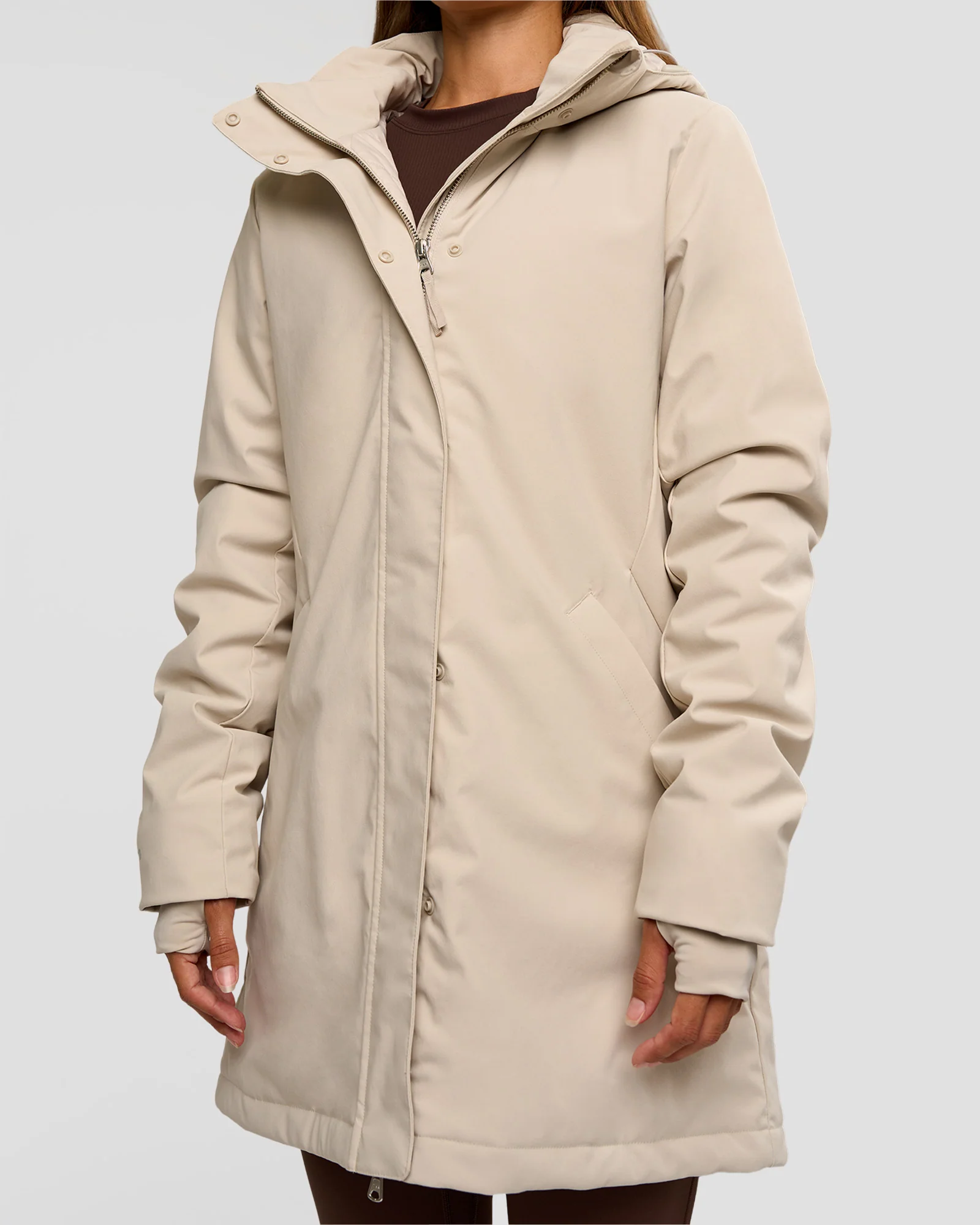 Auxiliary 2.0 Longline Jacket - Shale Beige - Image 7