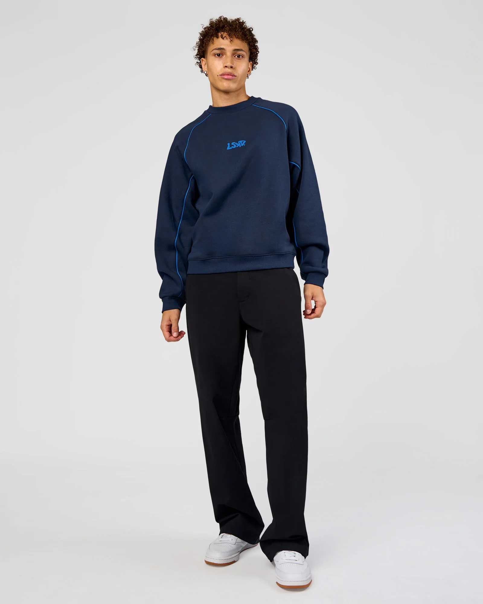 Axis Boxy Crew Sweater - Future Navy-Palace Blue - Image 10