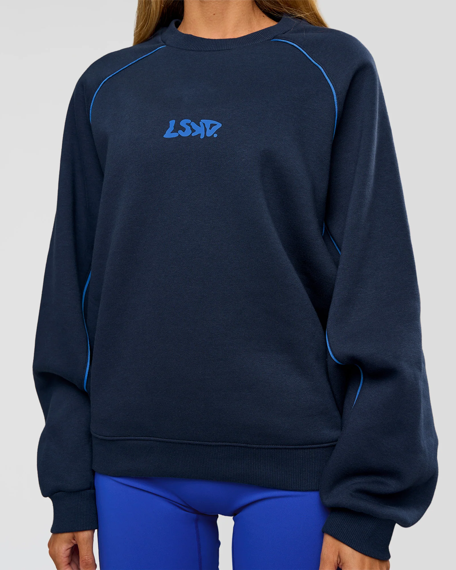 Axis Boxy Crew Sweater - Future Navy-Palace Blue - Image 9