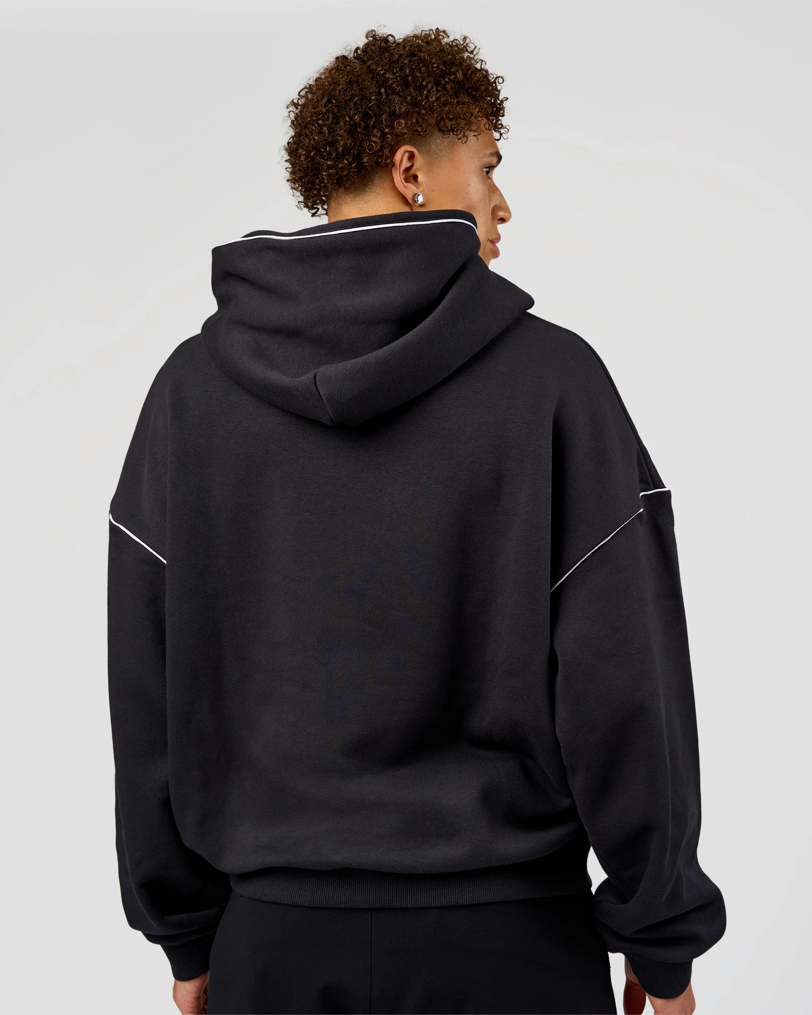 Axis Oversized Hoodie - Caviar-White - Image 6