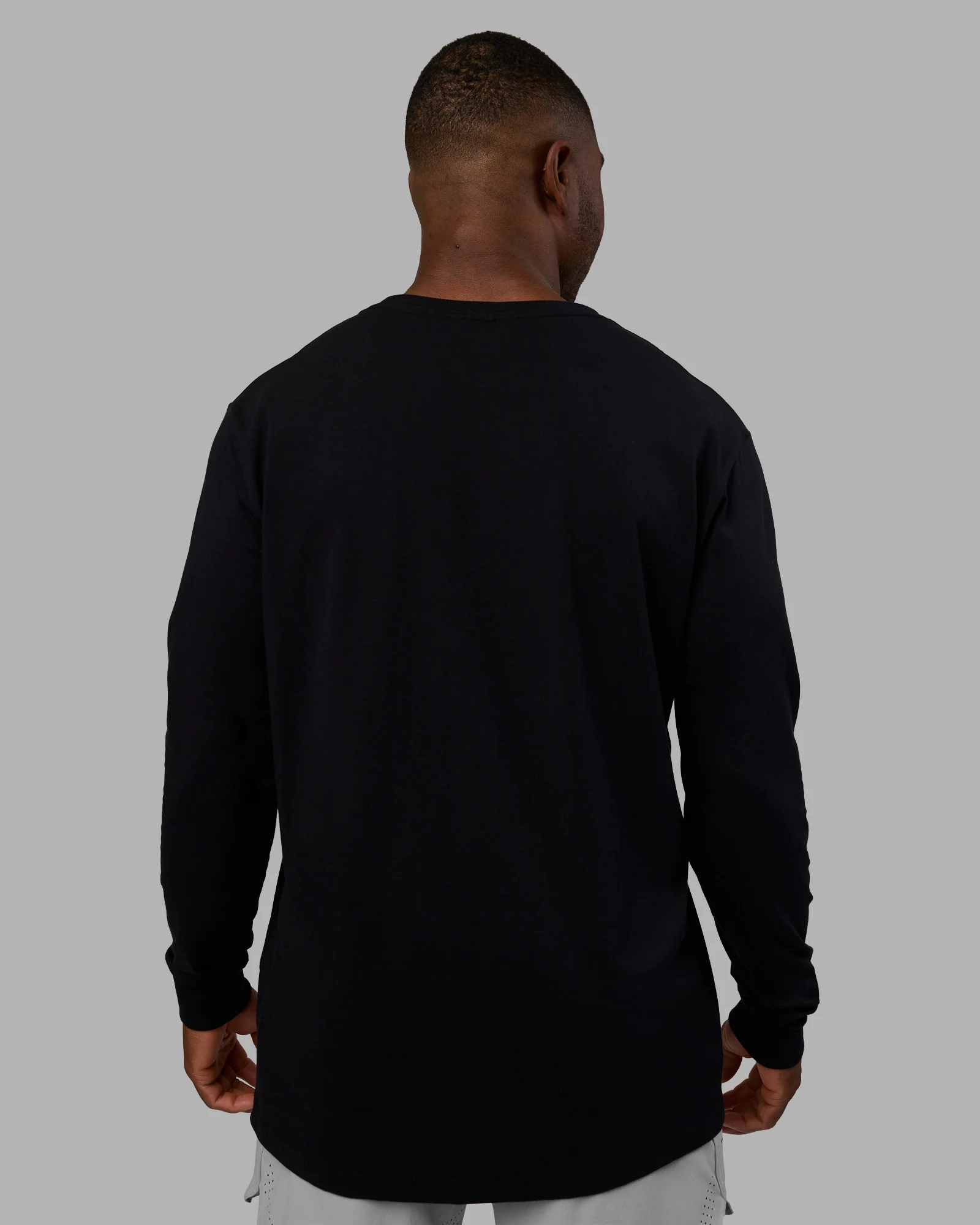 Base FLXCotton Long Sleeve Tee - Black - Image 3