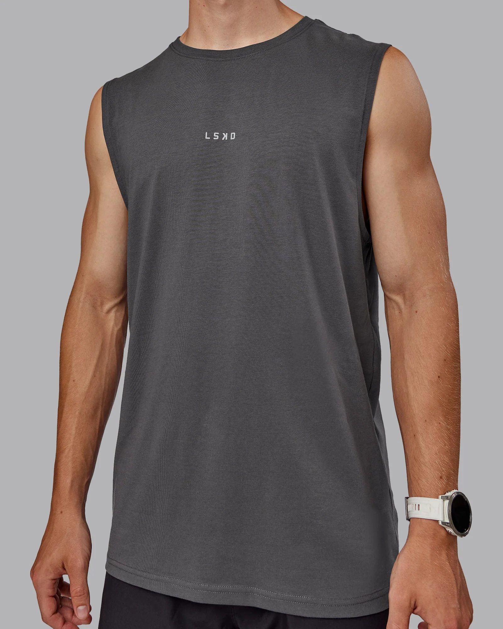 Base FLXCotton Tank - Dark Storm - Image 4