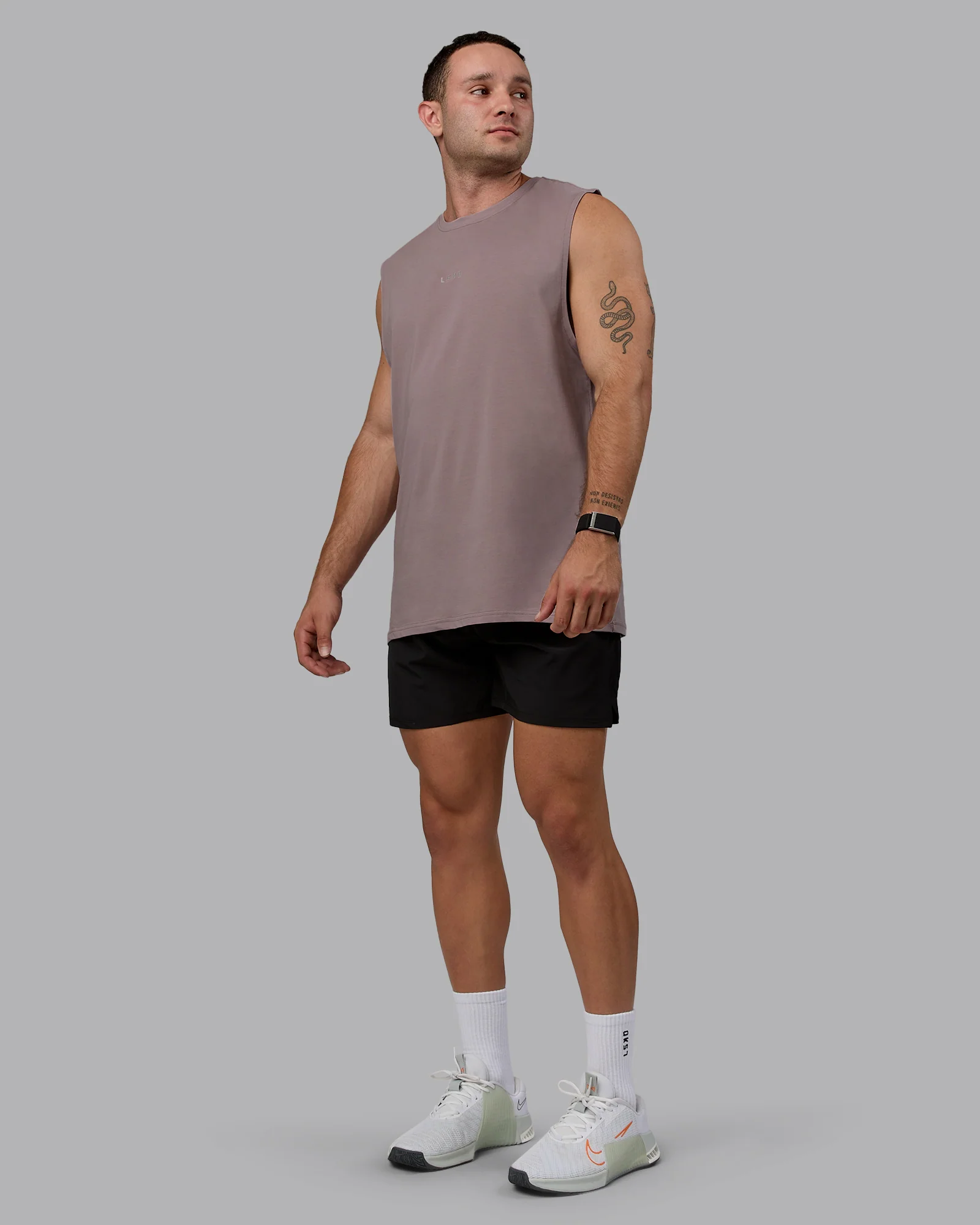 Base FLXCotton Tank - Greyish Purple - Image 2