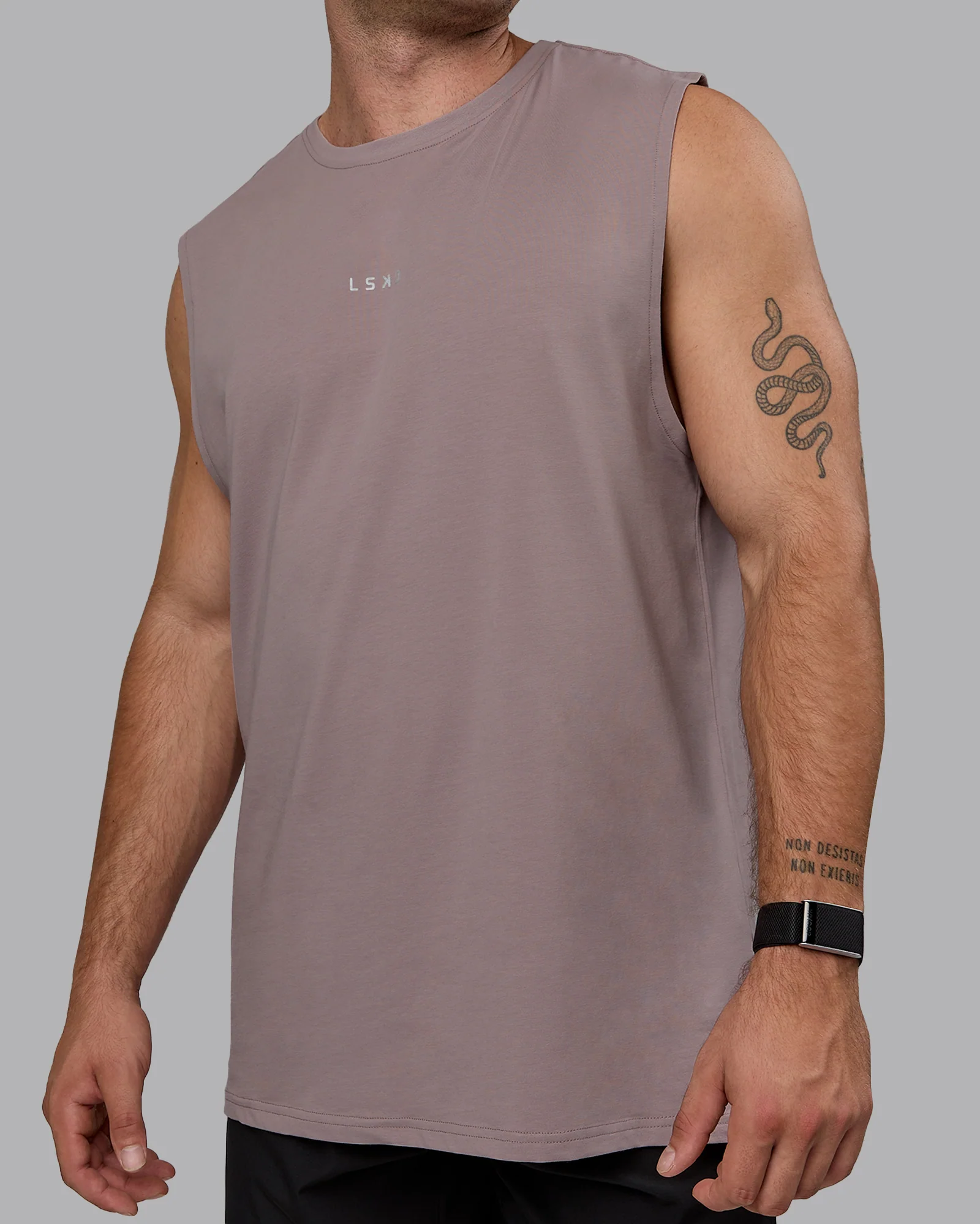 Base FLXCotton Tank - Greyish Purple - Image 3