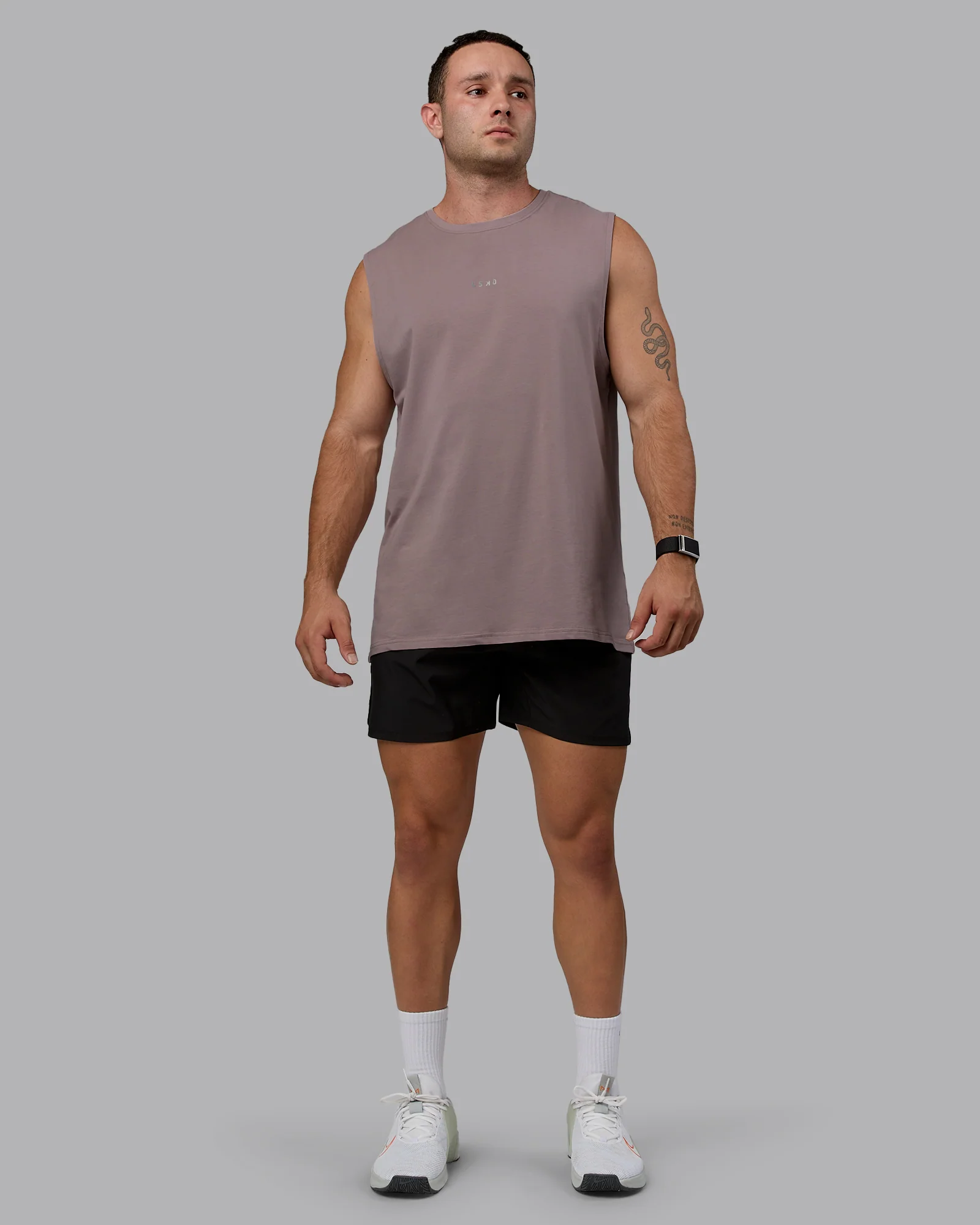 Base FLXCotton Tank - Greyish Purple - Image 5