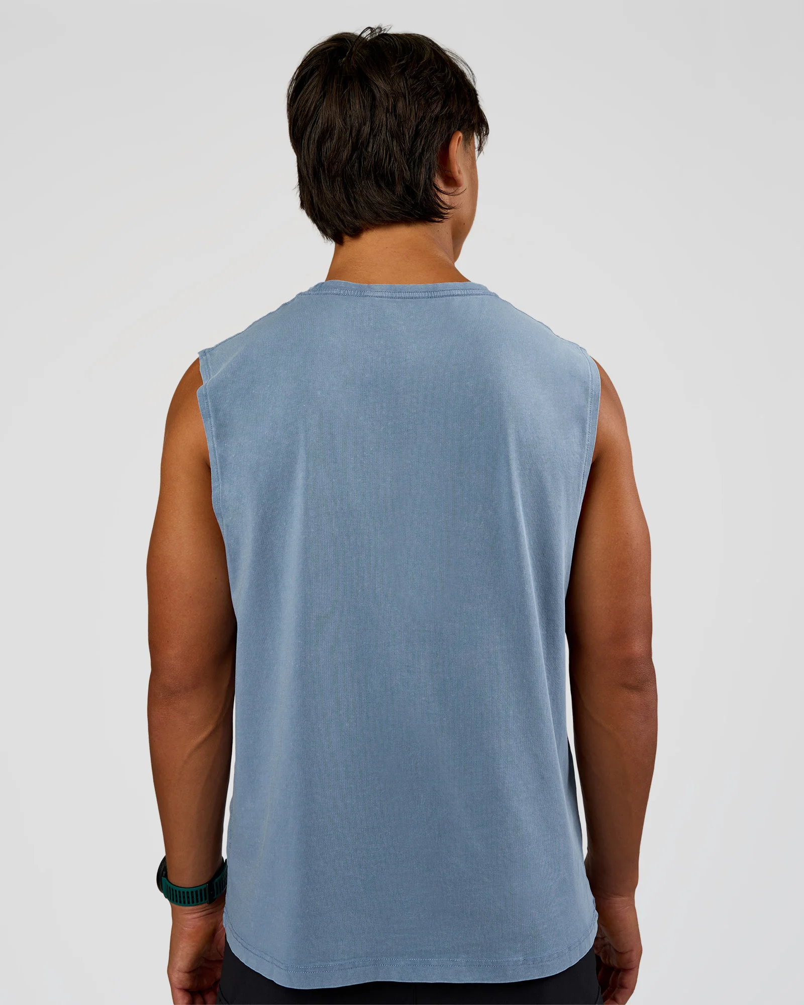 Base FLXCotton Tank Regular Fit -8cm - Elemental Blue Washed - Image 5
