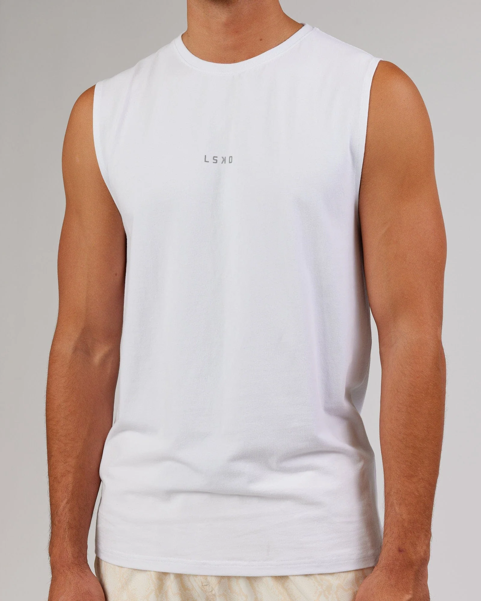 Base FLXCotton Tank - White - Image 5