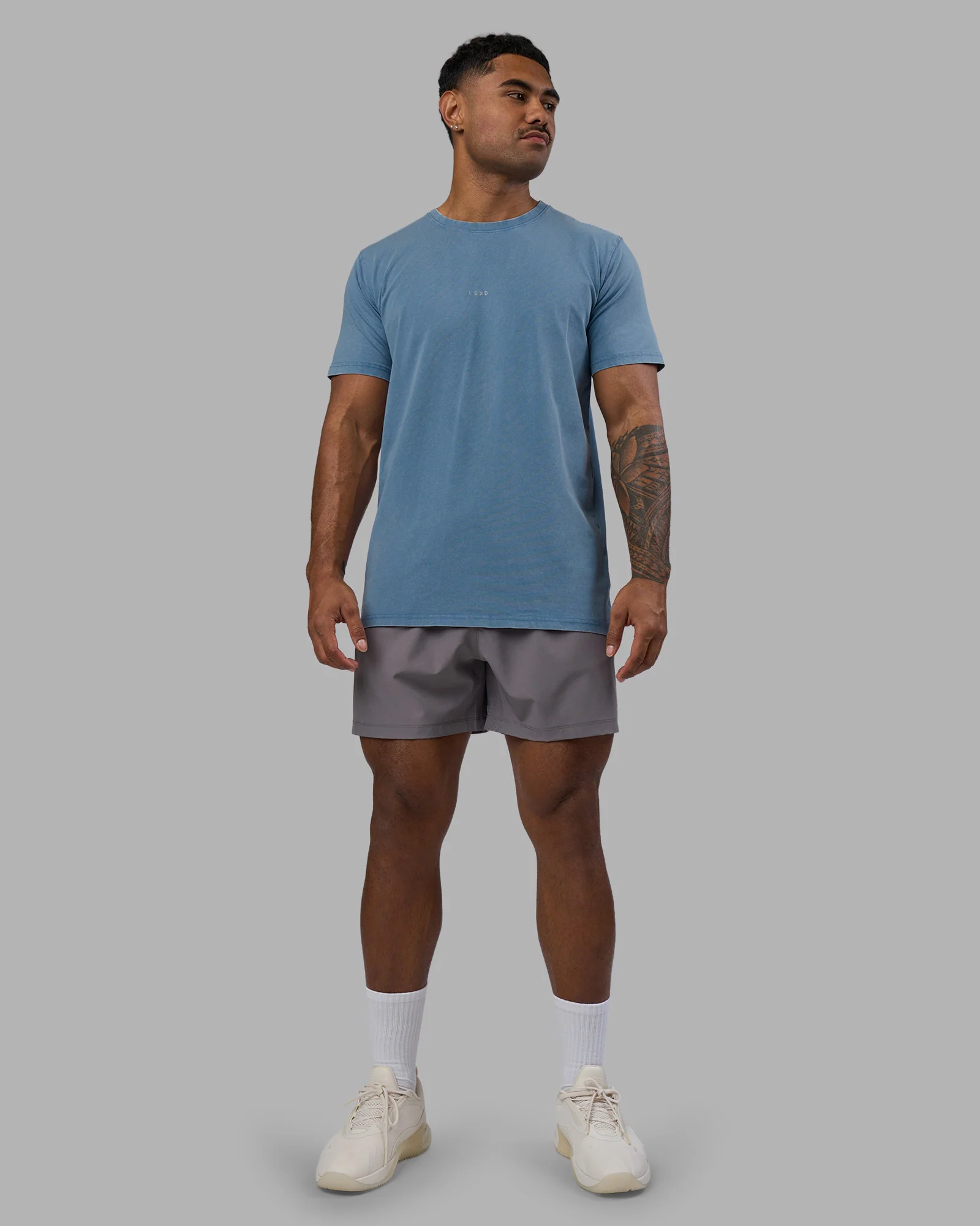 Base FLXCotton Tee - Elemental Blue Washed - Image 3