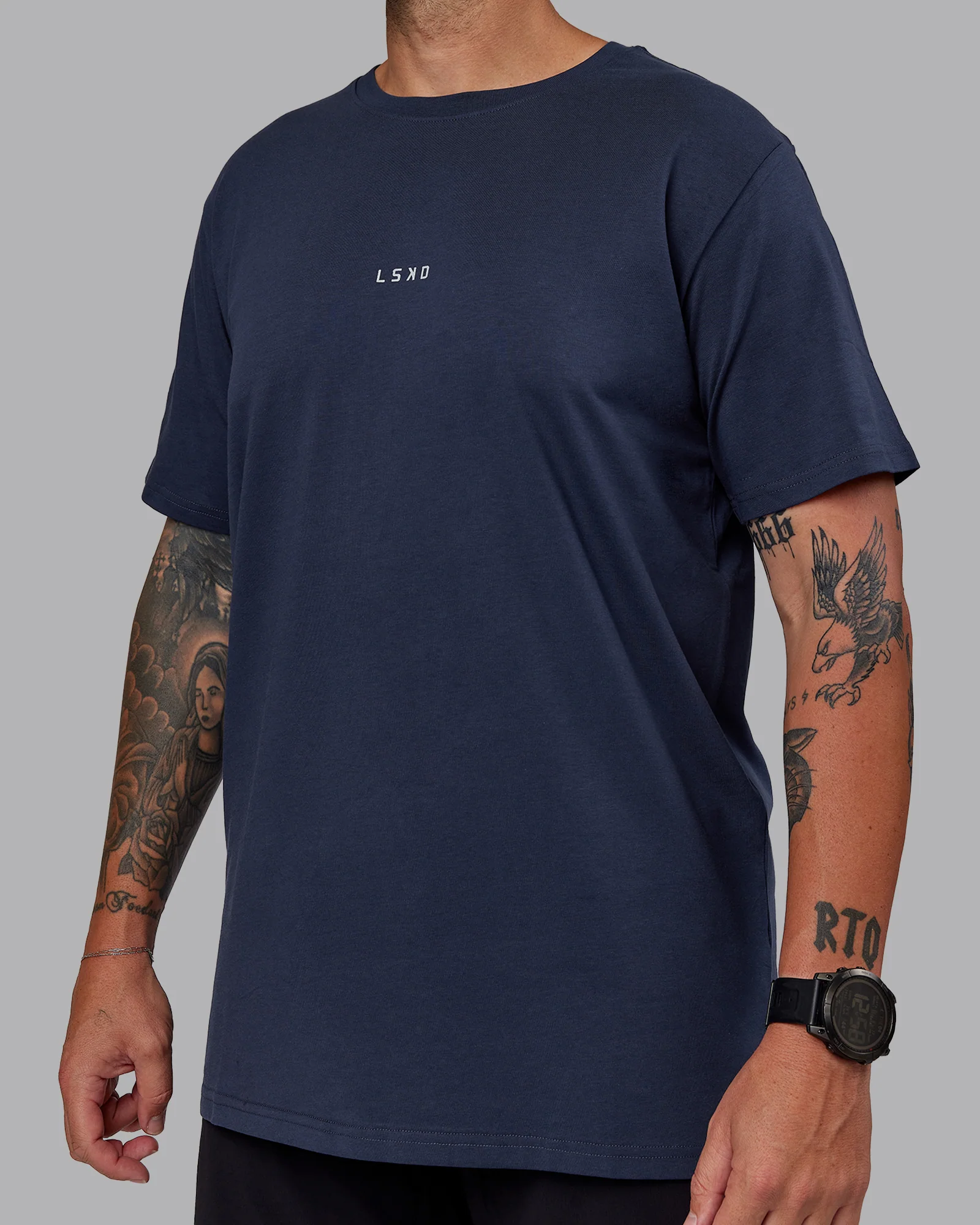 Base FLXCotton Tee - Future Navy - Image 3