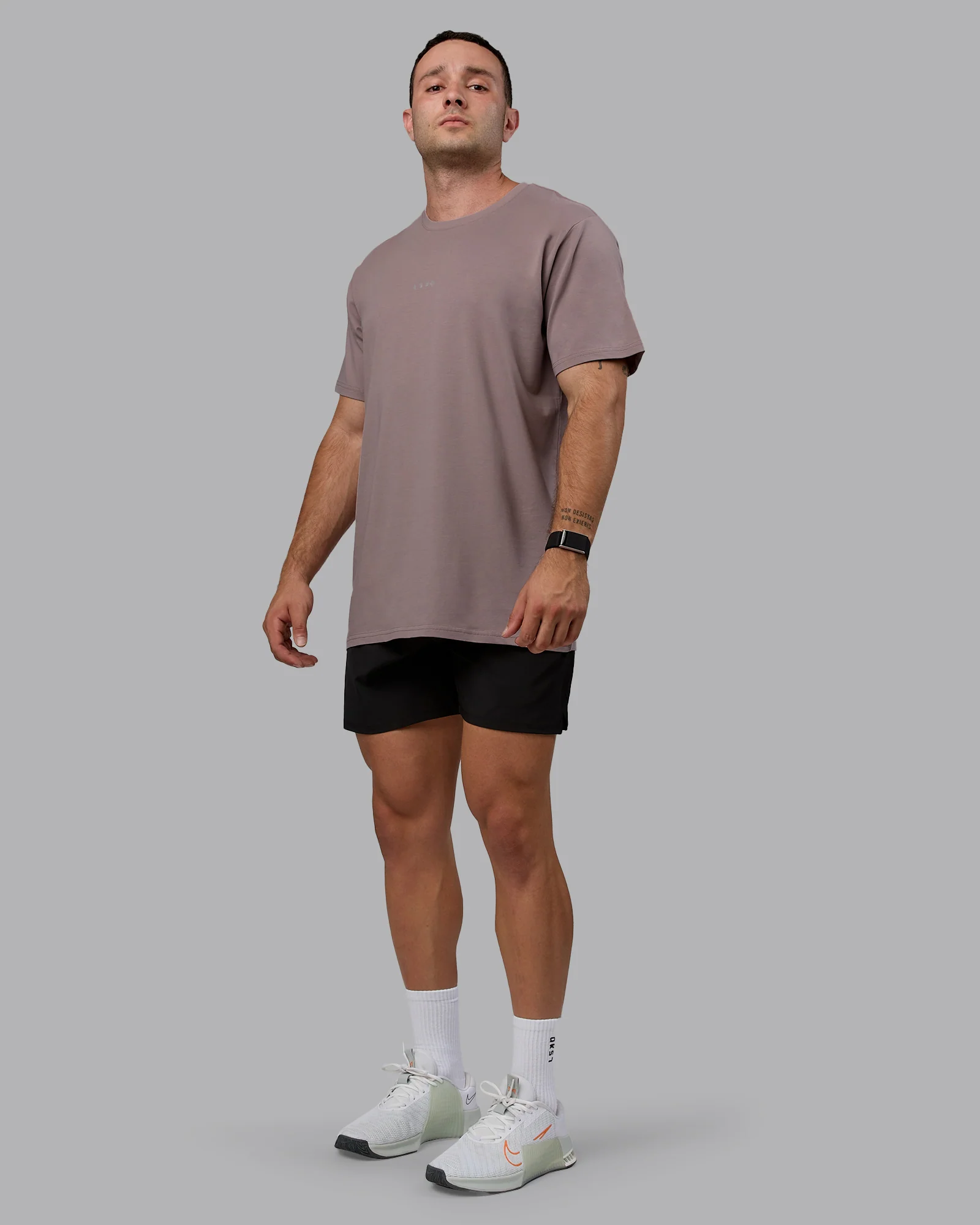 Base FLXCotton Tee - Greyish Purple - Image 4