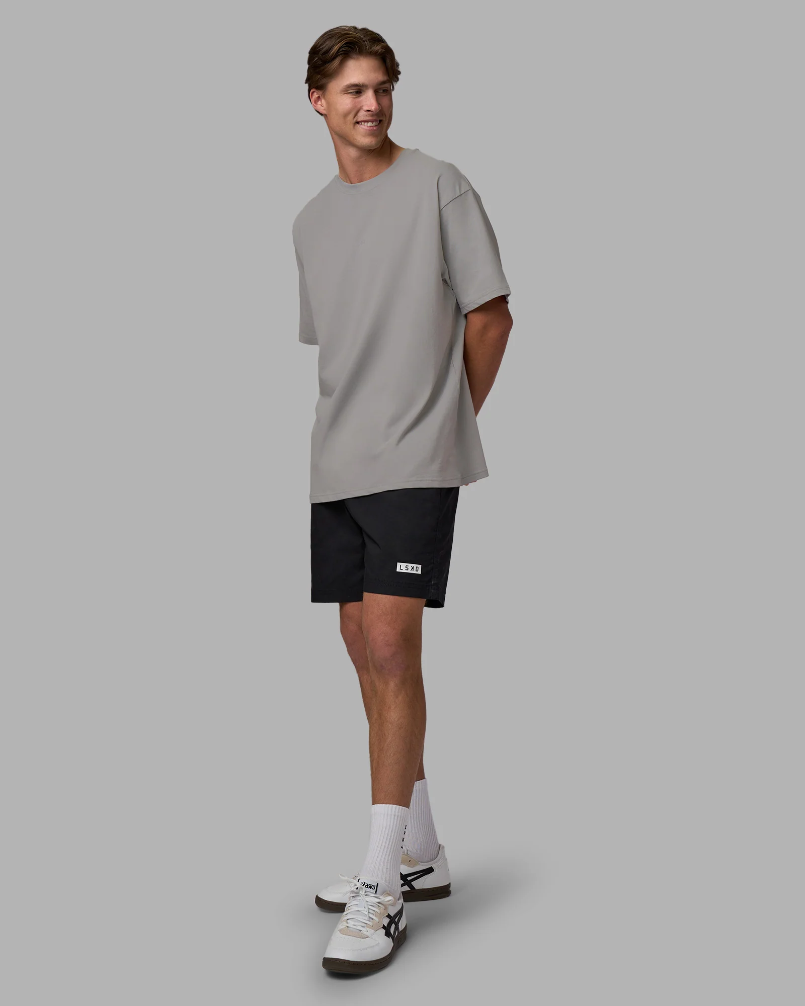 Base FLXCotton Tee Oversized - Circular Grey - Image 3