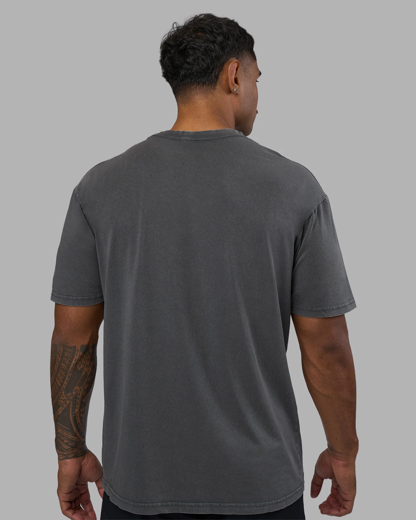 Base FLXCotton Tee Oversized - Dark Storm Washed - Image 3