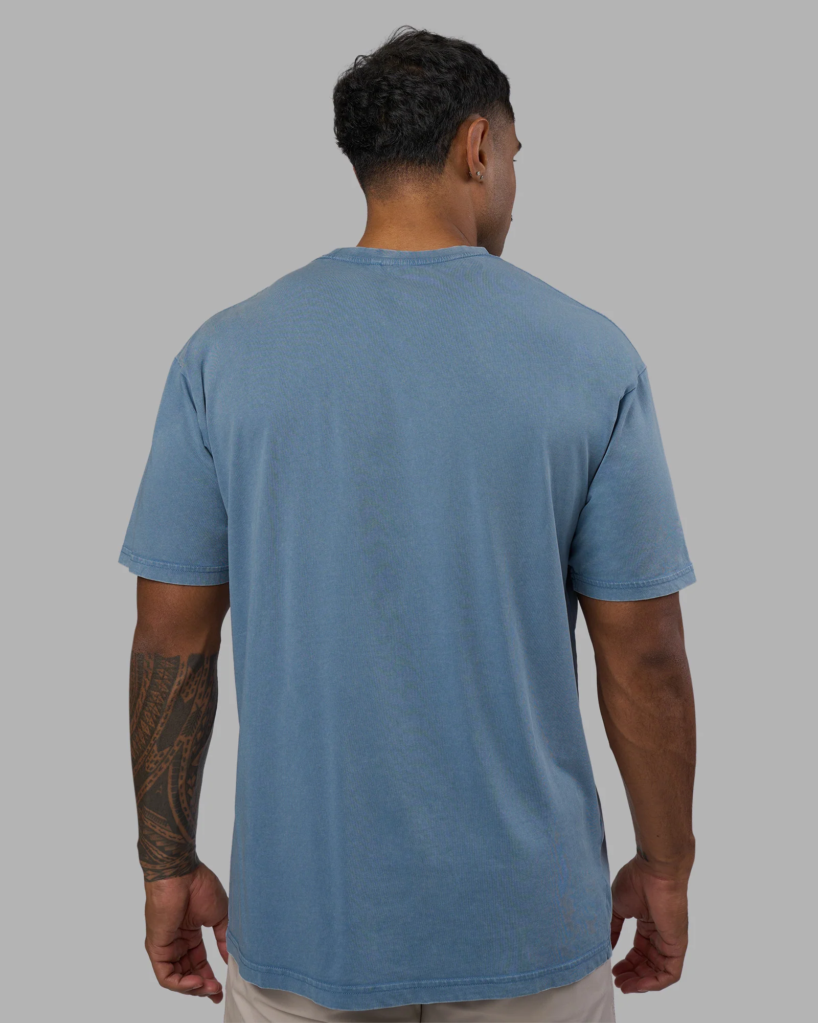 Base FLXCotton Tee Oversized - Elemental Blue Washed - Image 3