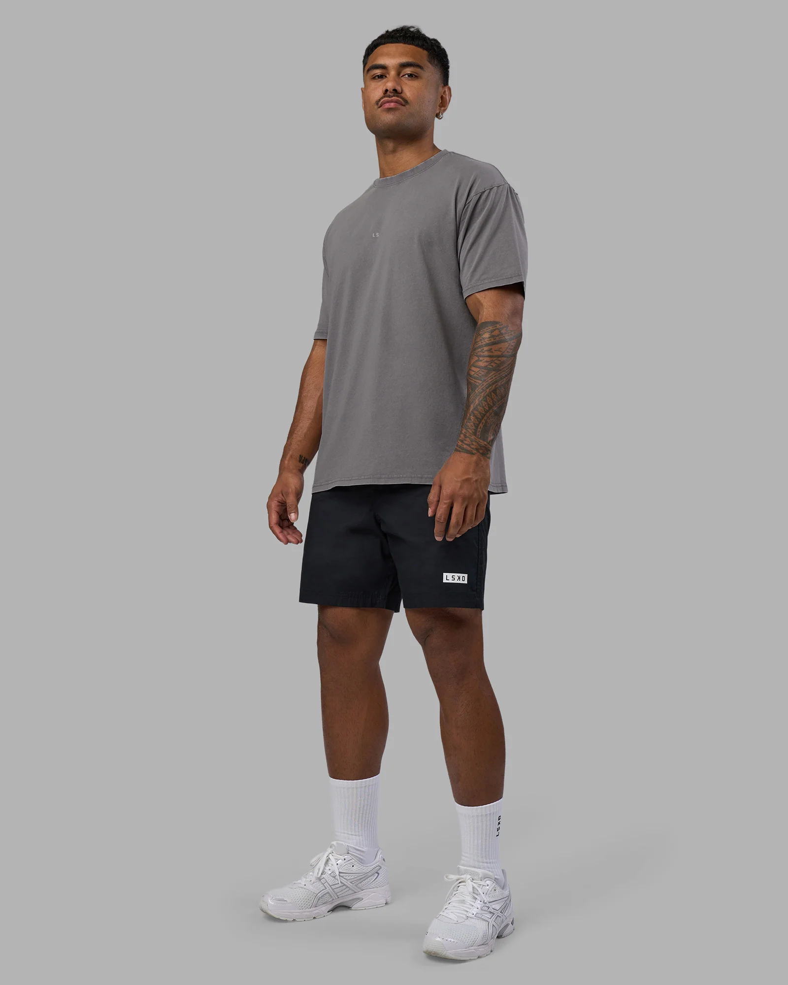 Base FLXCotton Tee Oversized - Storm Front Washed - Image 2