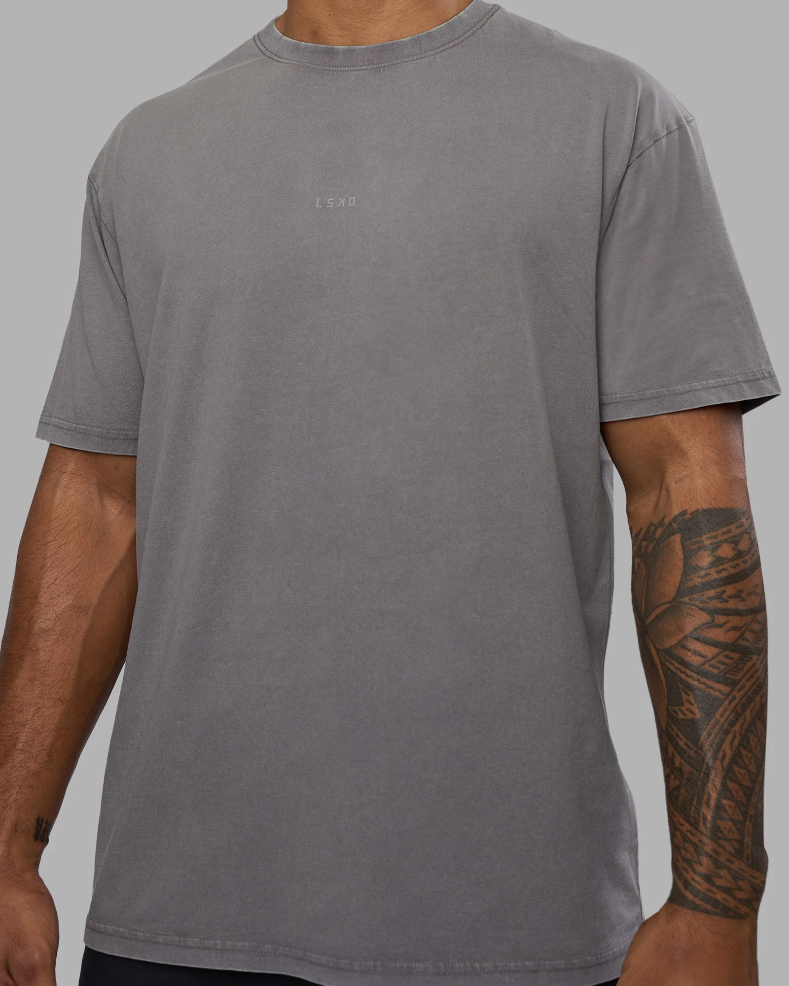 Base FLXCotton Tee Oversized - Storm Front Washed - Image 4