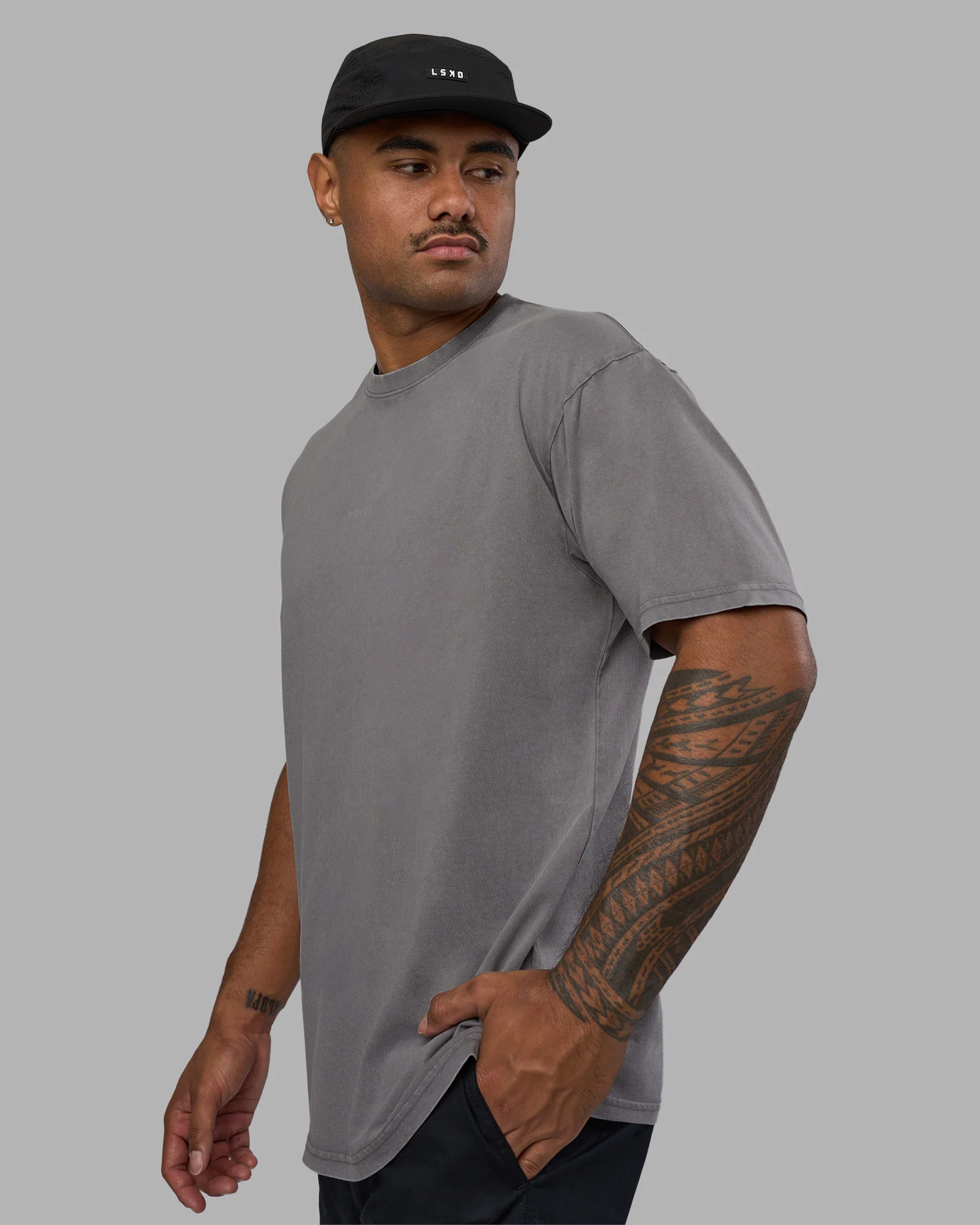 Base FLXCotton Tee Oversized - Storm Front Washed - Image 6