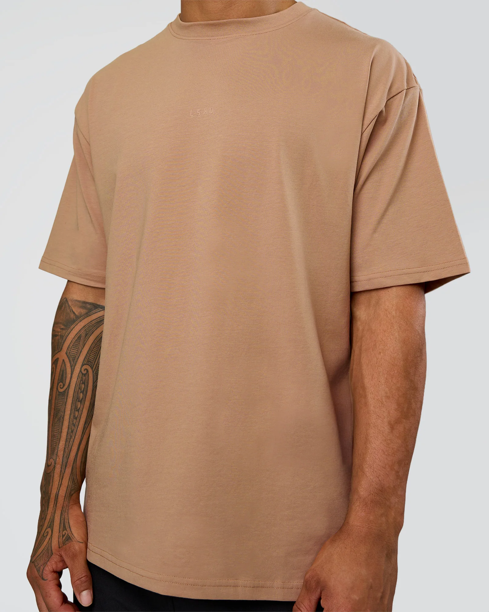 Base FLXCotton Tee Oversized - Warm Smoke - Image 4