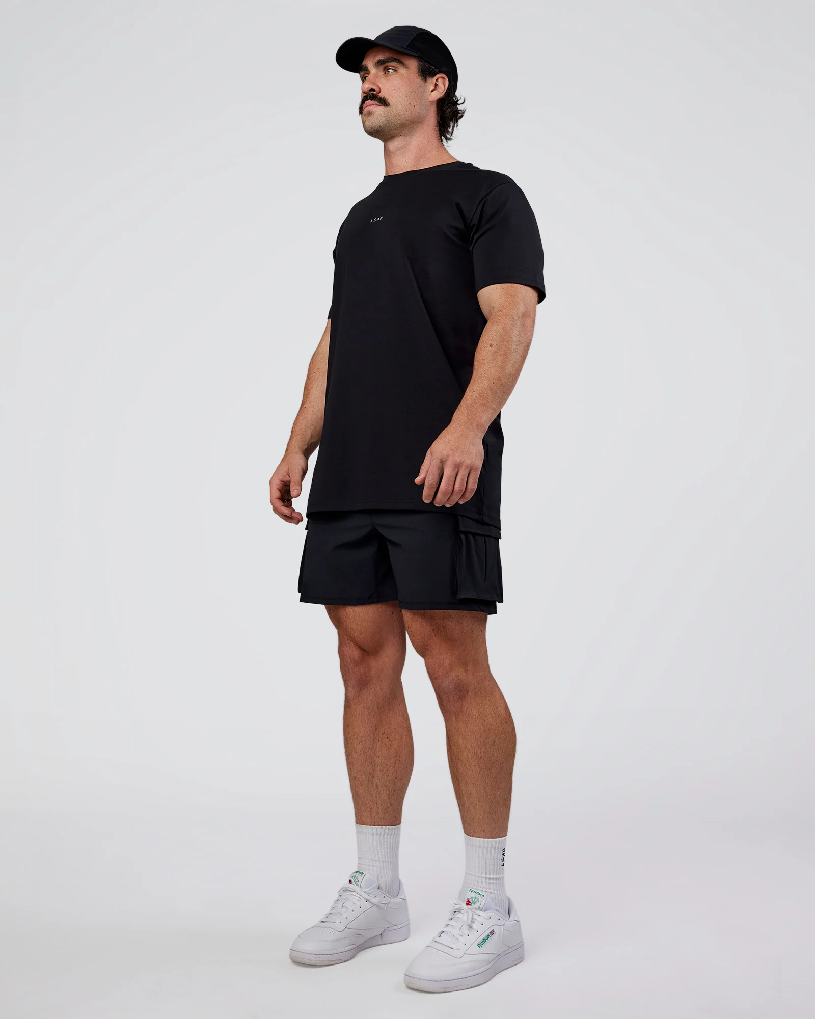 Base FLXCotton Tee  Regular Fit +2cm - Black - Image 2