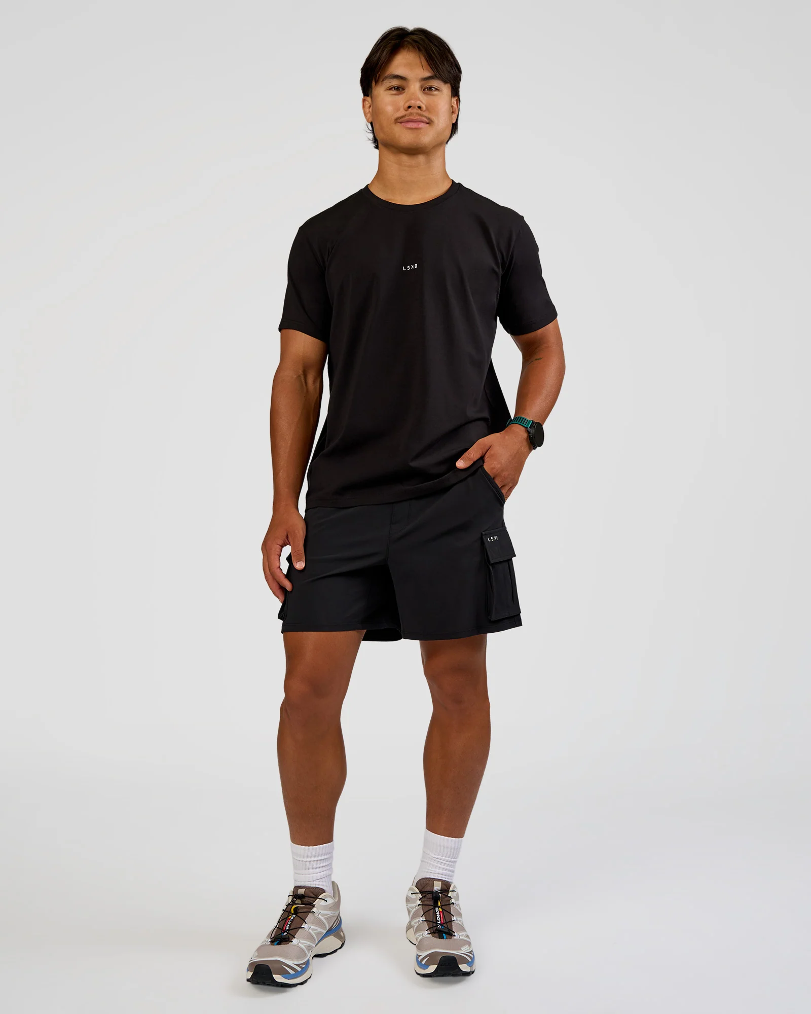 Base FLXCotton Tee Regular Fit -8cm  - Black - Image 2