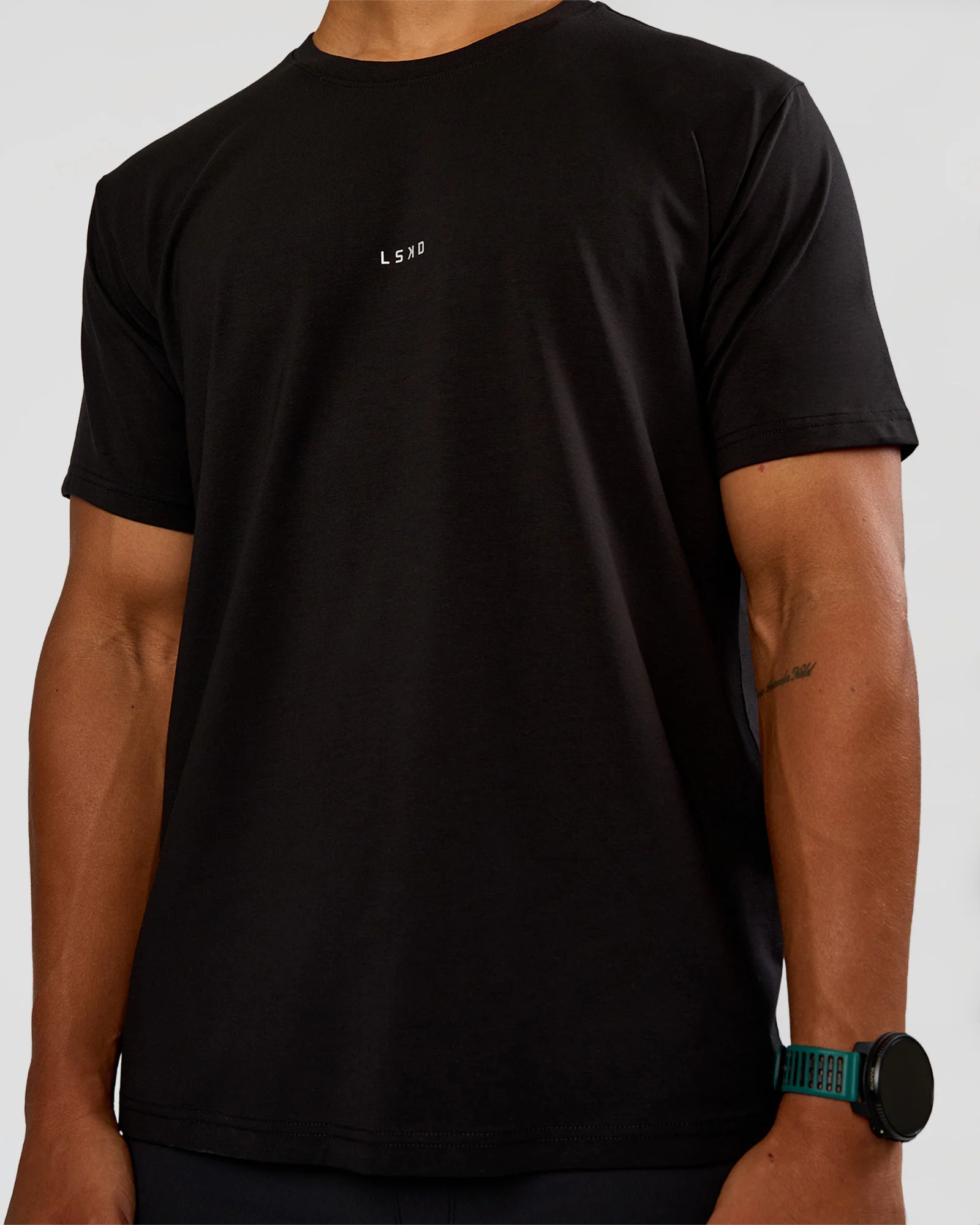 Base FLXCotton Tee Regular Fit -8cm  - Black - Image 5
