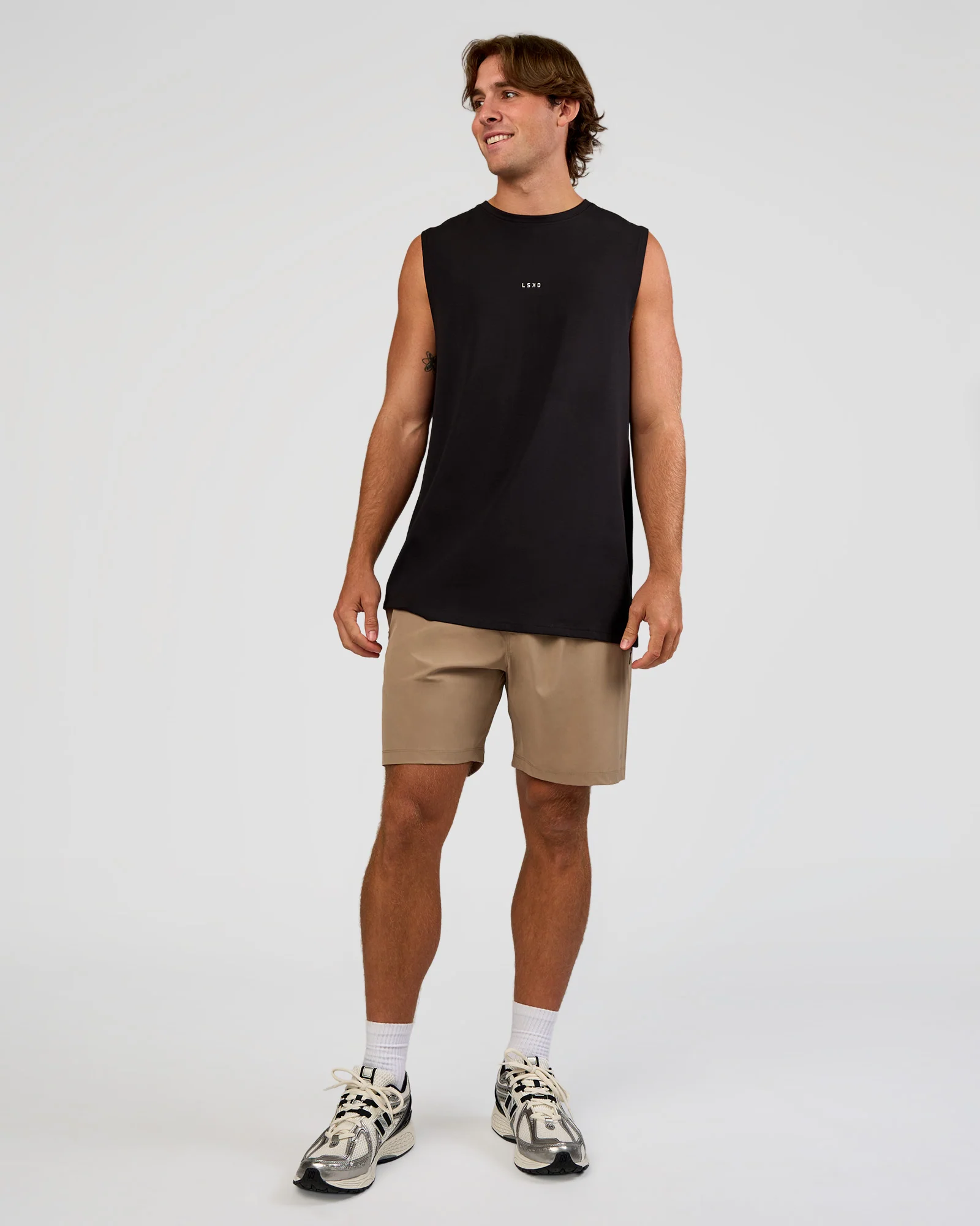 Base Heavyweight FLXCotton Tank Regular Fit +2cm - Black - Image 5