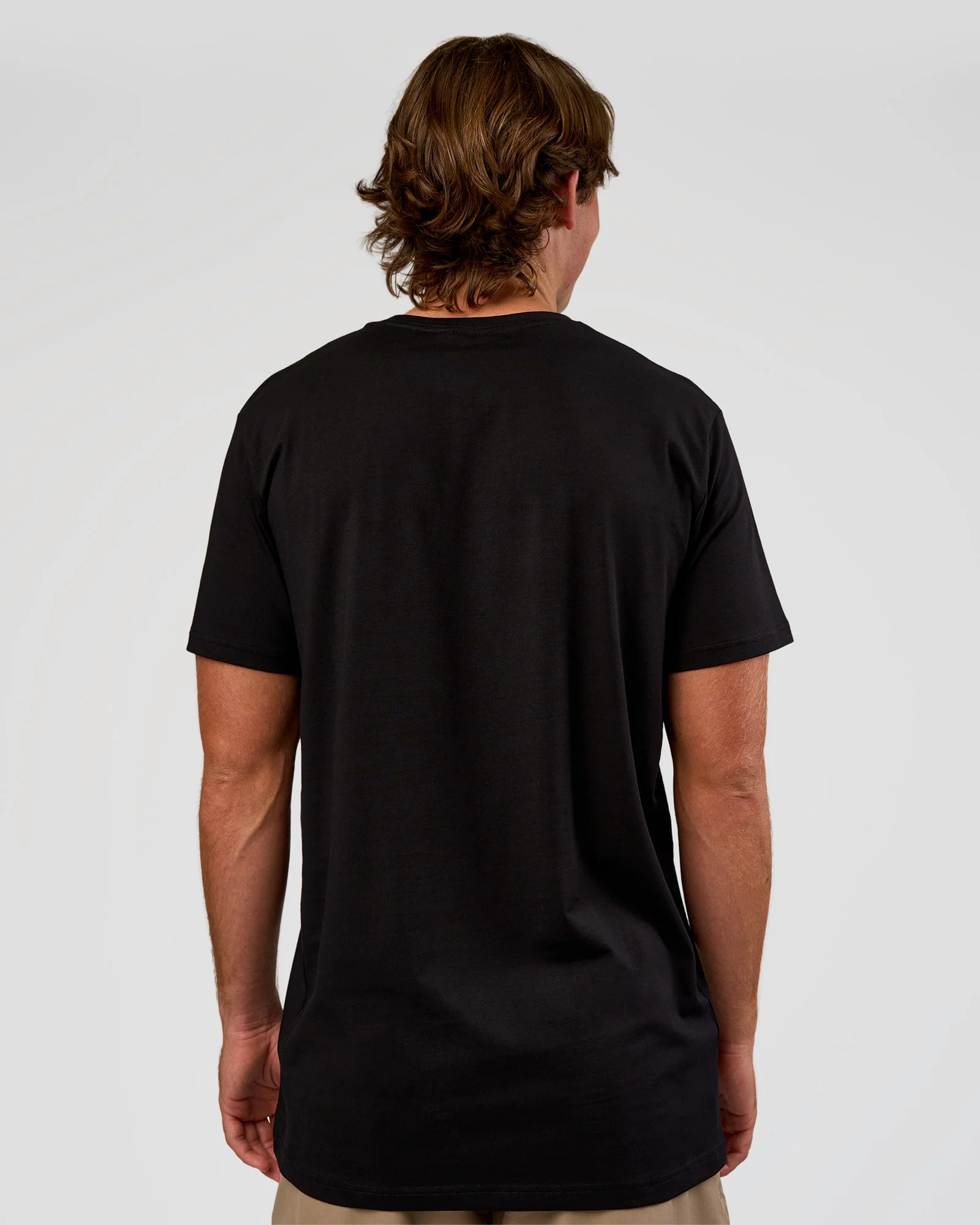 Base Heavyweight FLXCotton Tee Regular Fit +2cm - Black - Image 3