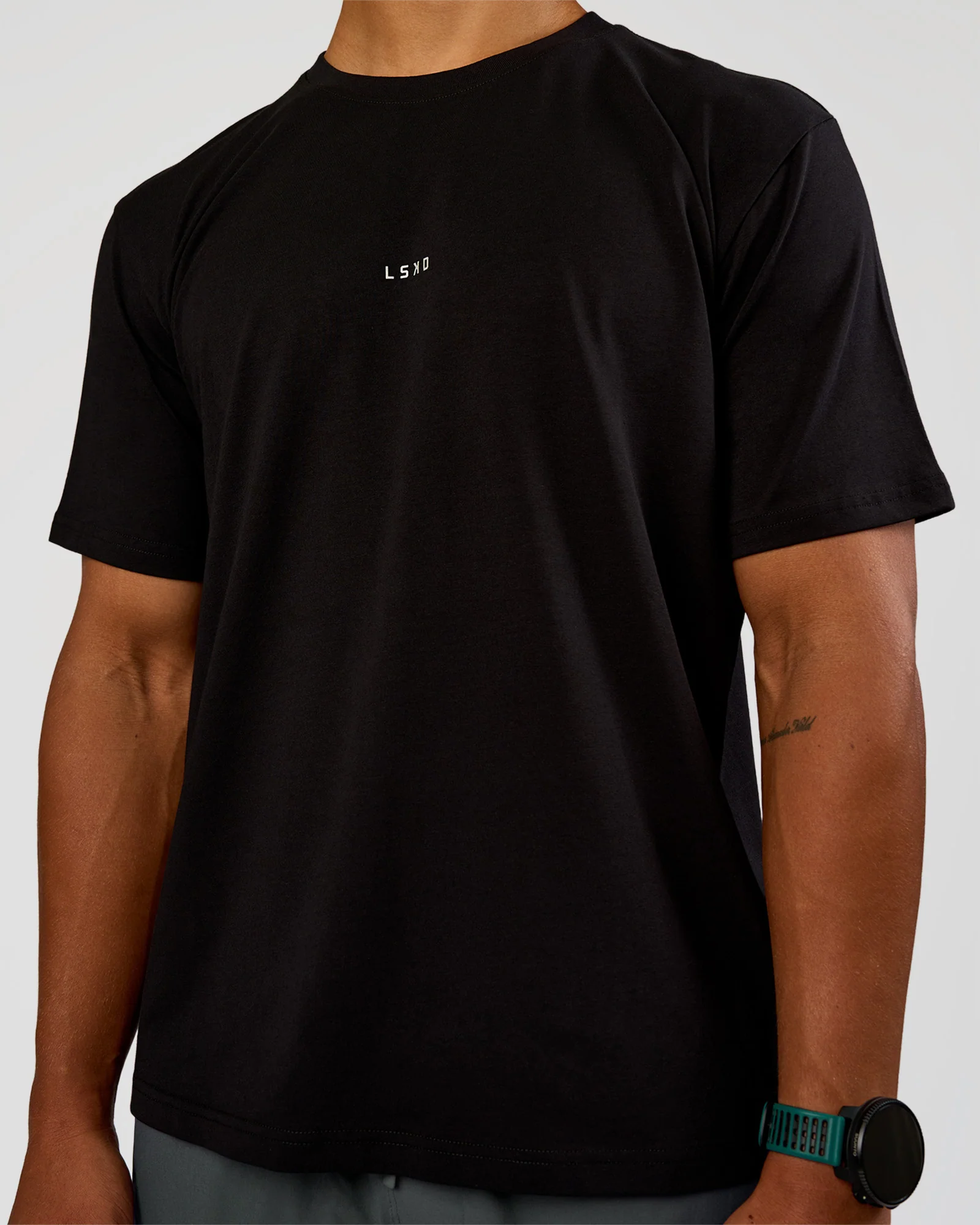 Base Heavyweight FLXCotton Tee Regular Fit -8cm - Black - Image 6