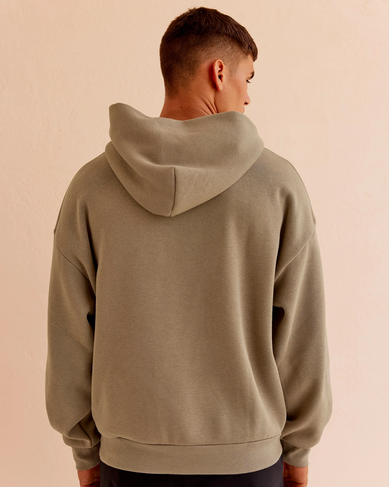 Base Oversized Hoodie - Taupe Ash - Image 5