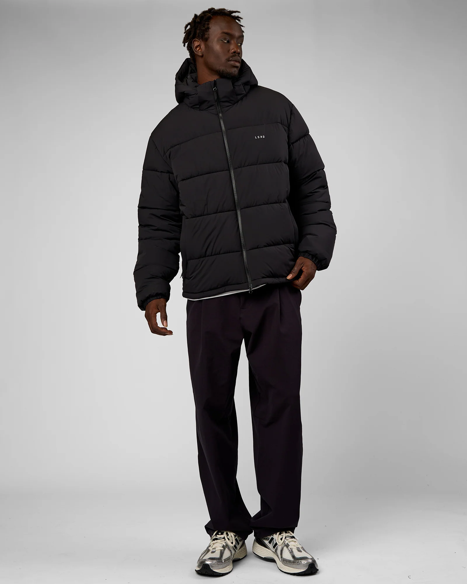 Base Puffer Jacket - Black - Image 2