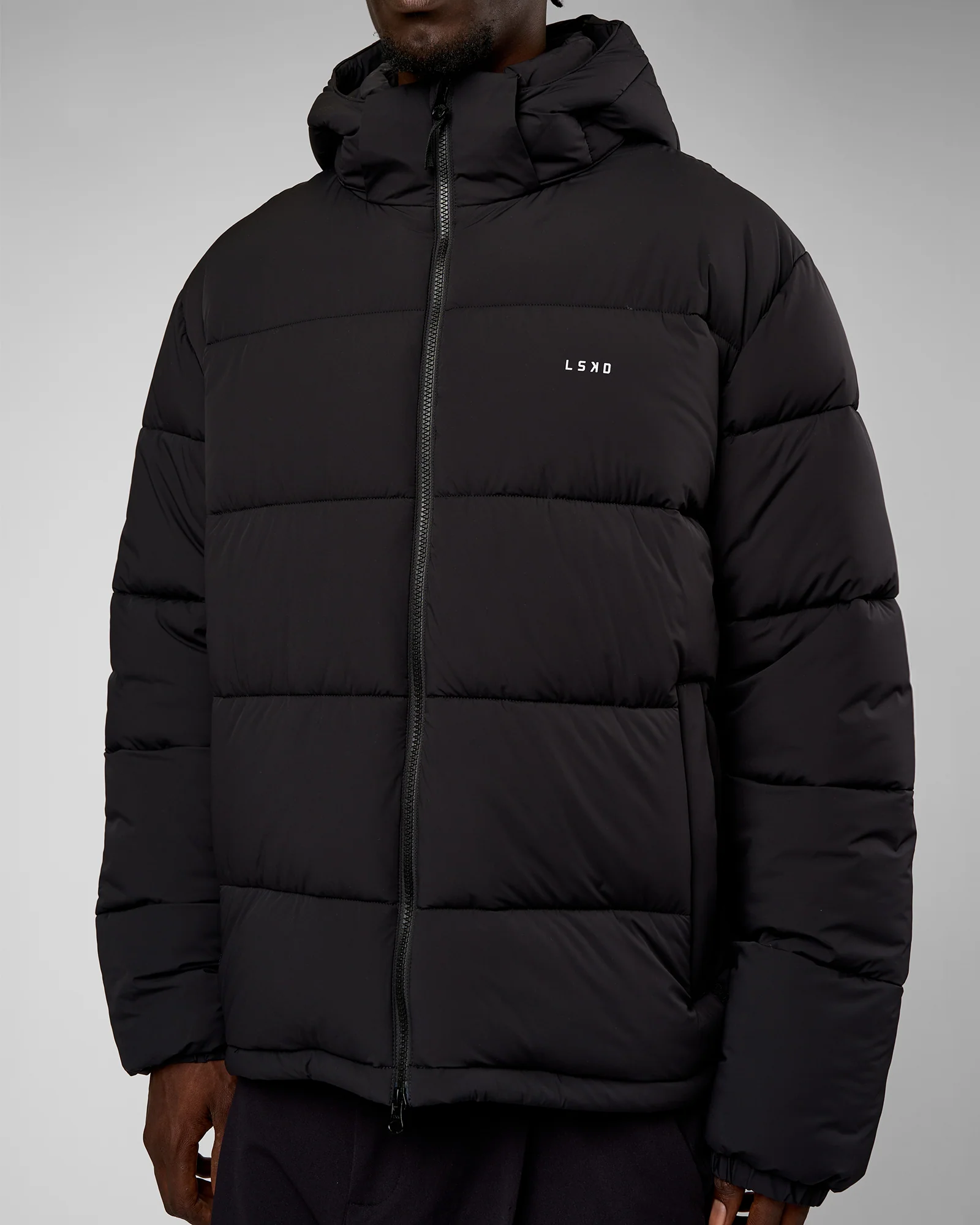 Base Puffer Jacket - Black - Image 5