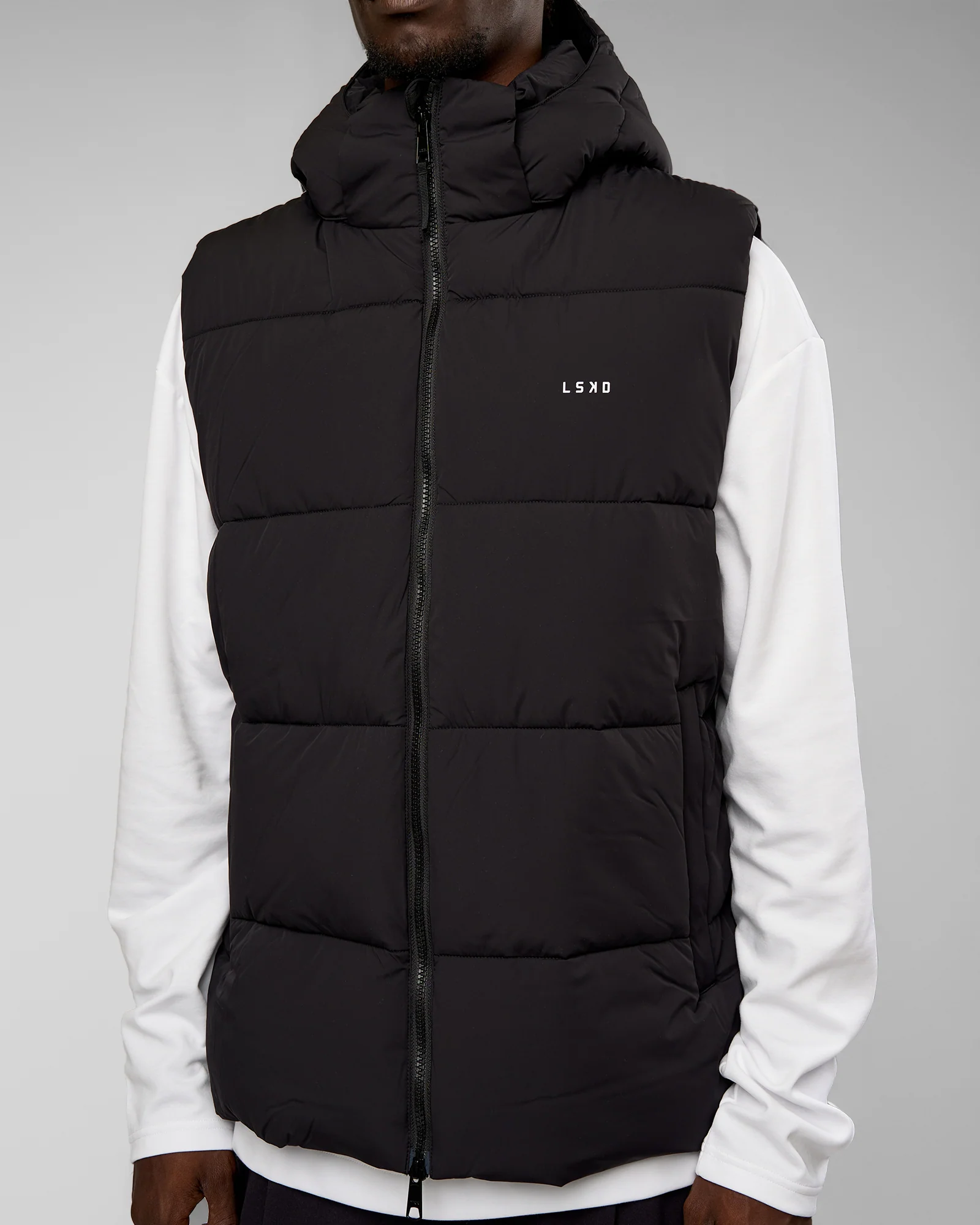 Base Puffer Vest - Black - Image 3