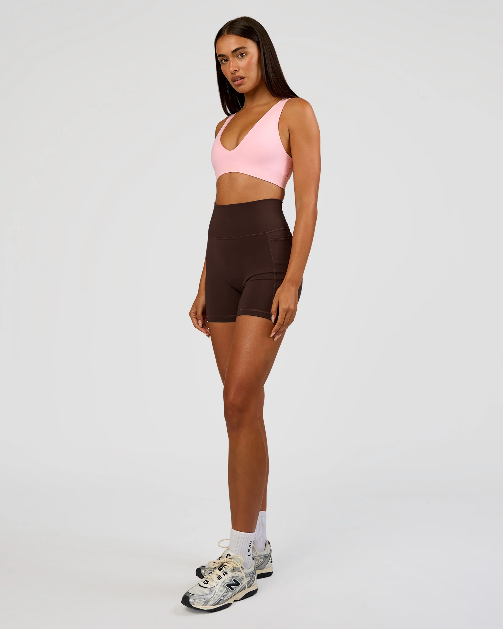 Bend & FLX Plunge Sports Bra - Marshmallow - Image 6