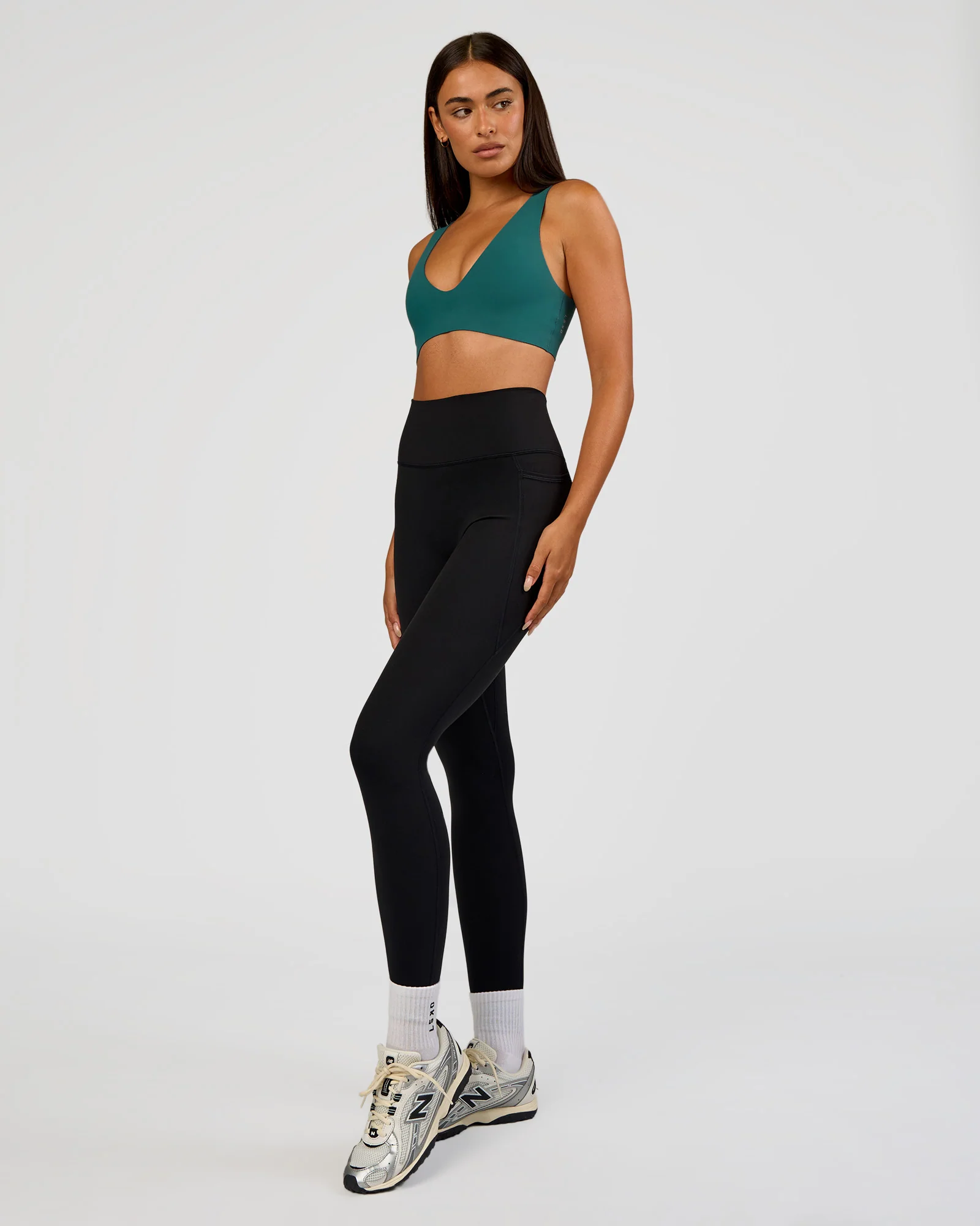 Bend & FLX Plunge Sports Bra - Transformative Teal - Image 9