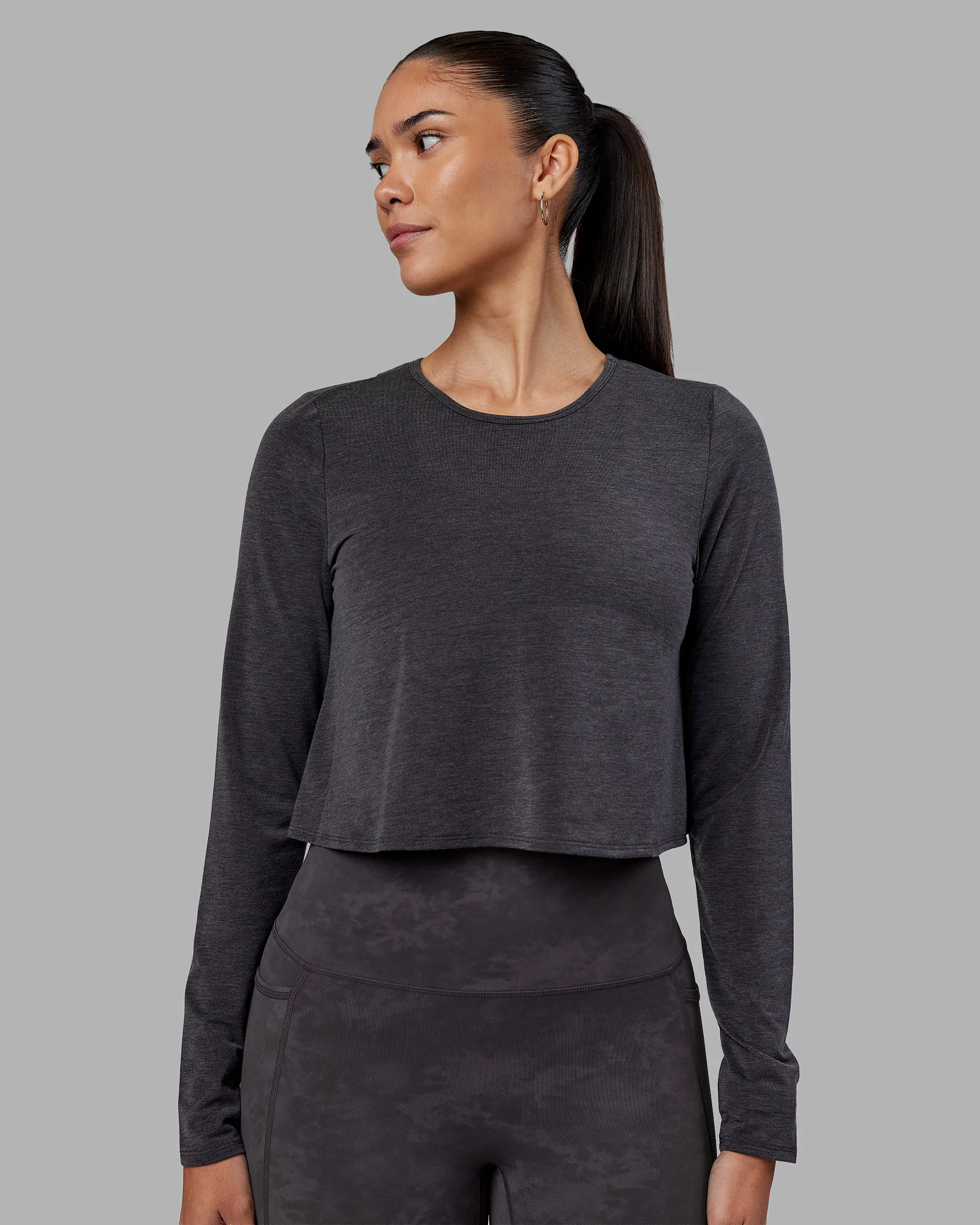 Breeze Long Sleeve Training Tee - Black - Image 2