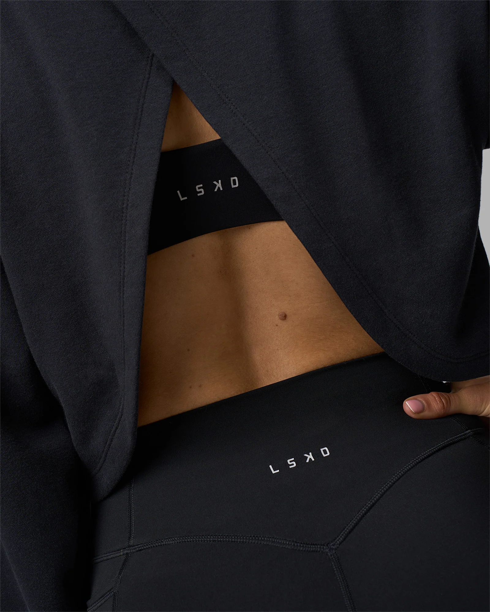 Breeze Open Back Sweater - Black-Black - Image 5