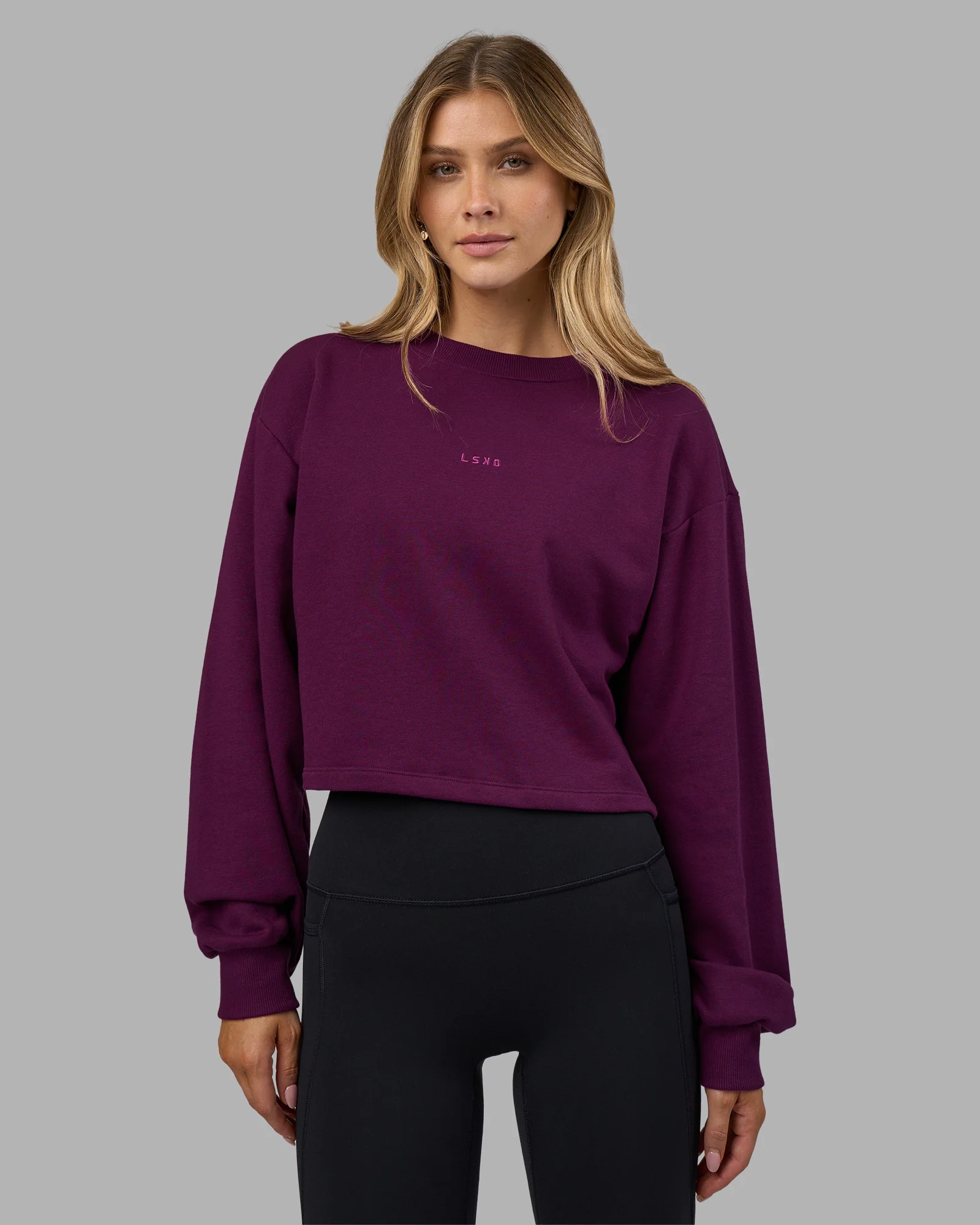 Breeze Open Back Sweater - Plum Caspia-Plum Caspia - Image 2