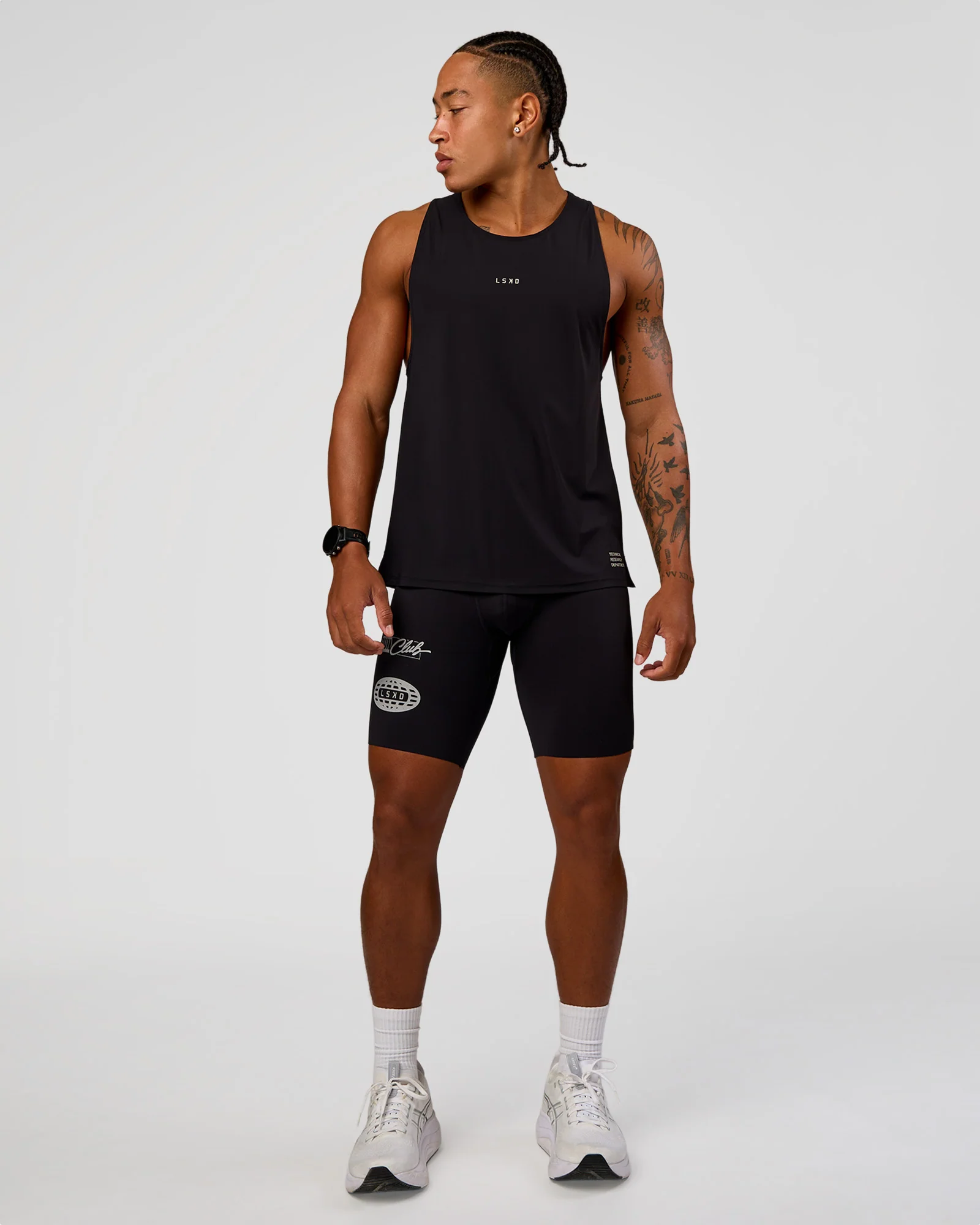 Cadence Run Club Script Values Tank - Black-Alloy - Image 5