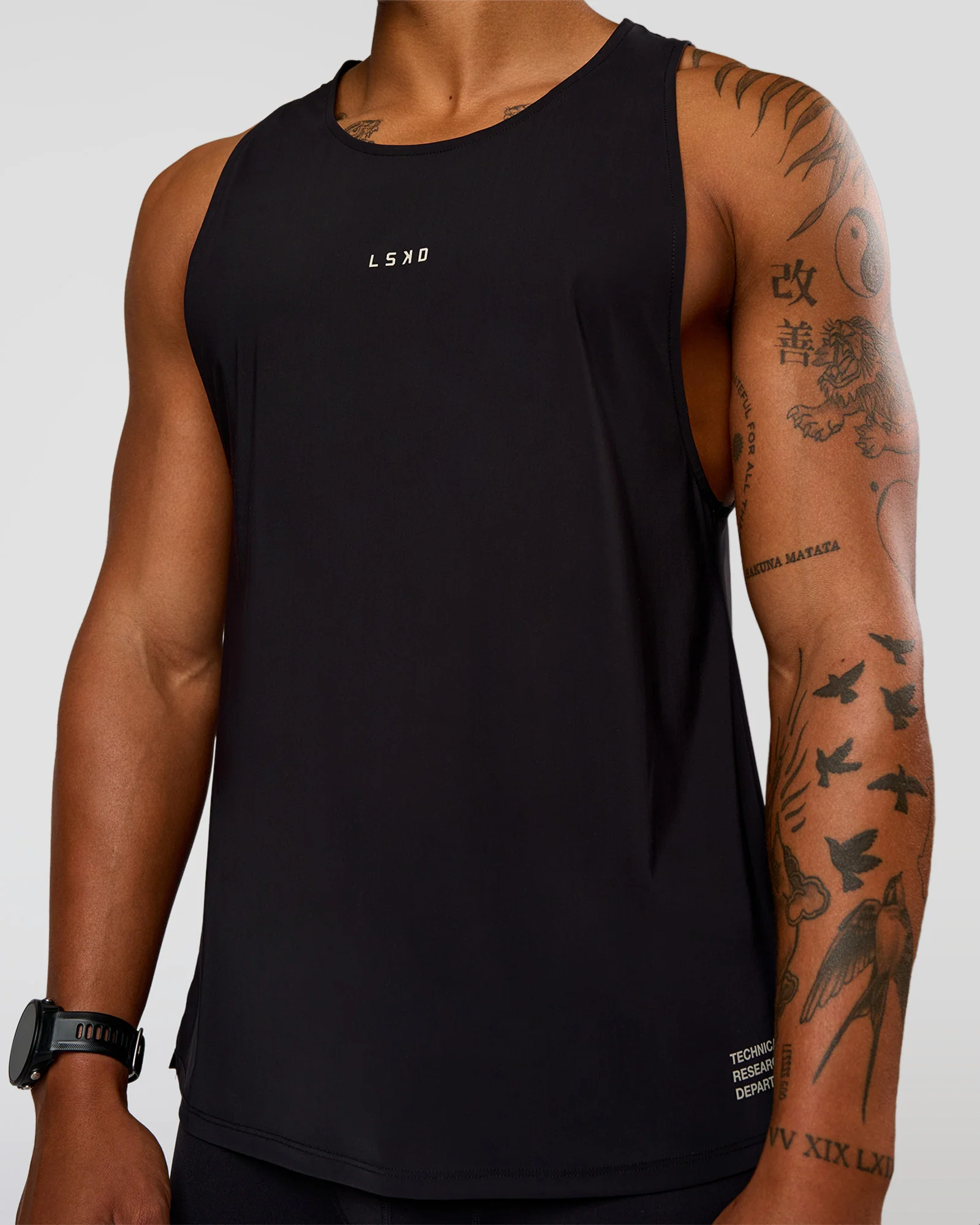 Cadence Run Club Script Values Tank - Black-Alloy - Image 7