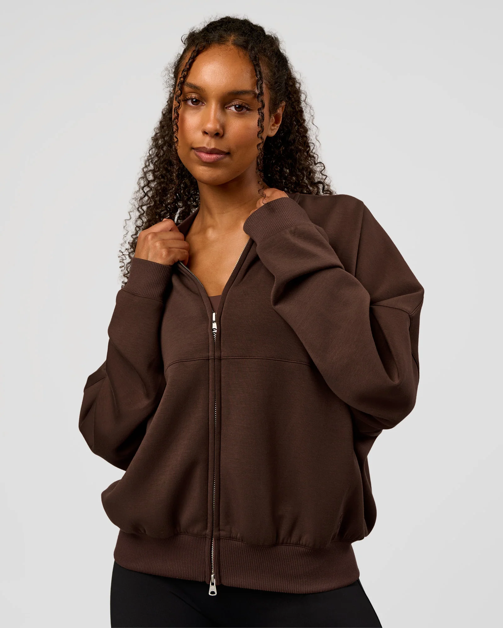 CF Elevate SoftTouch Bomber - Hot Chocolate - Image 3