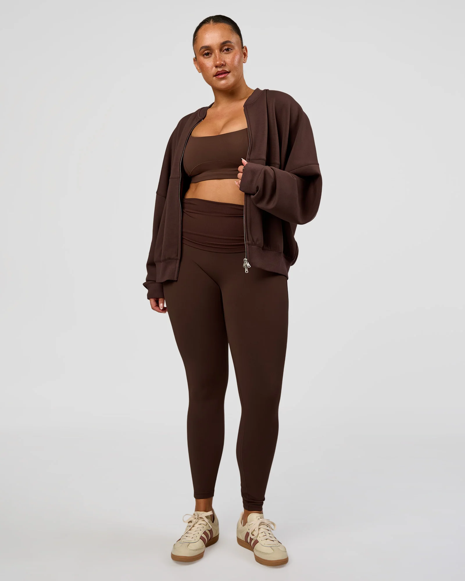CF Elevate SoftTouch Bomber - Hot Chocolate - Image 4
