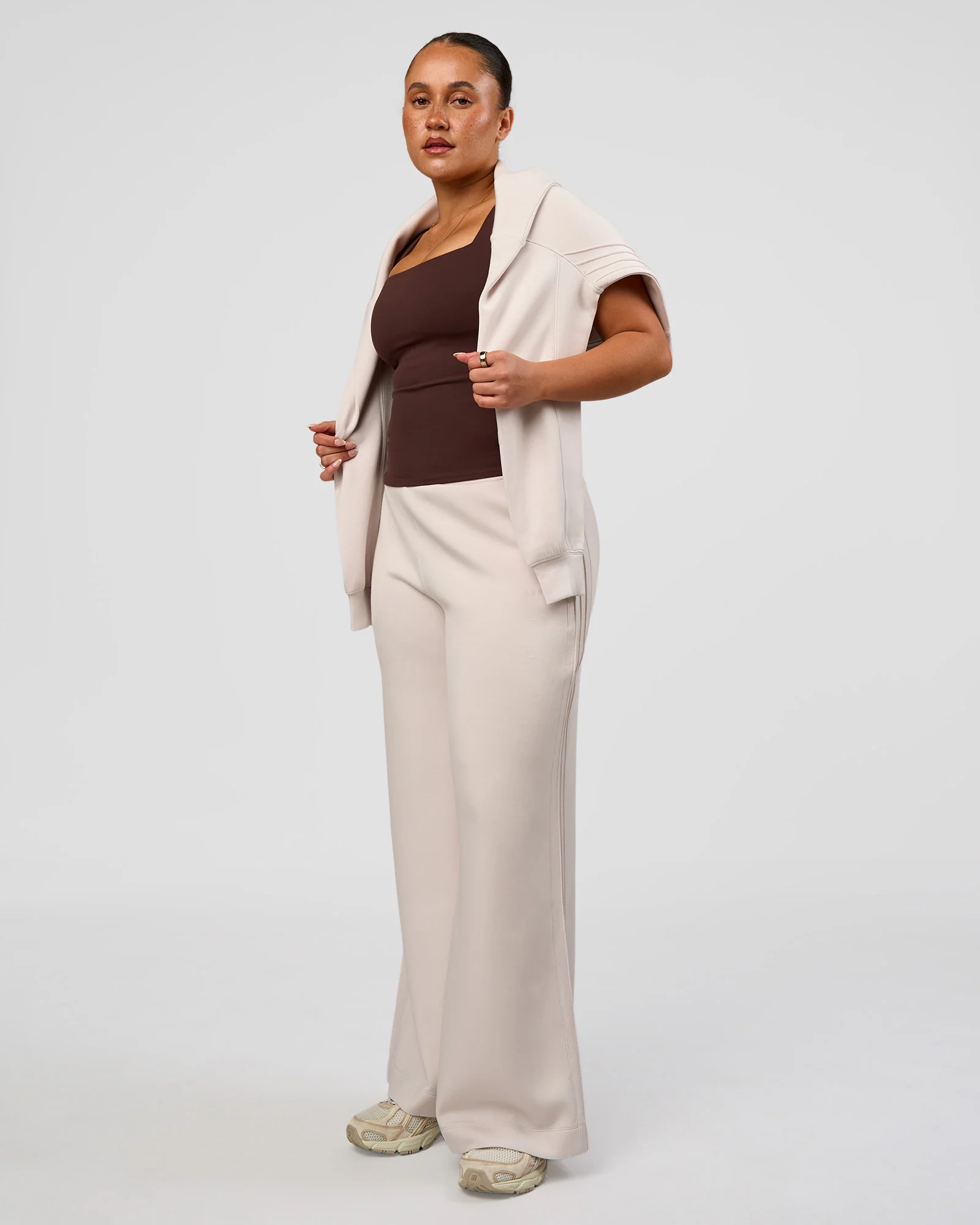 CF Elevate SoftTouch Pintuck Sweater  - Clay - Image 5