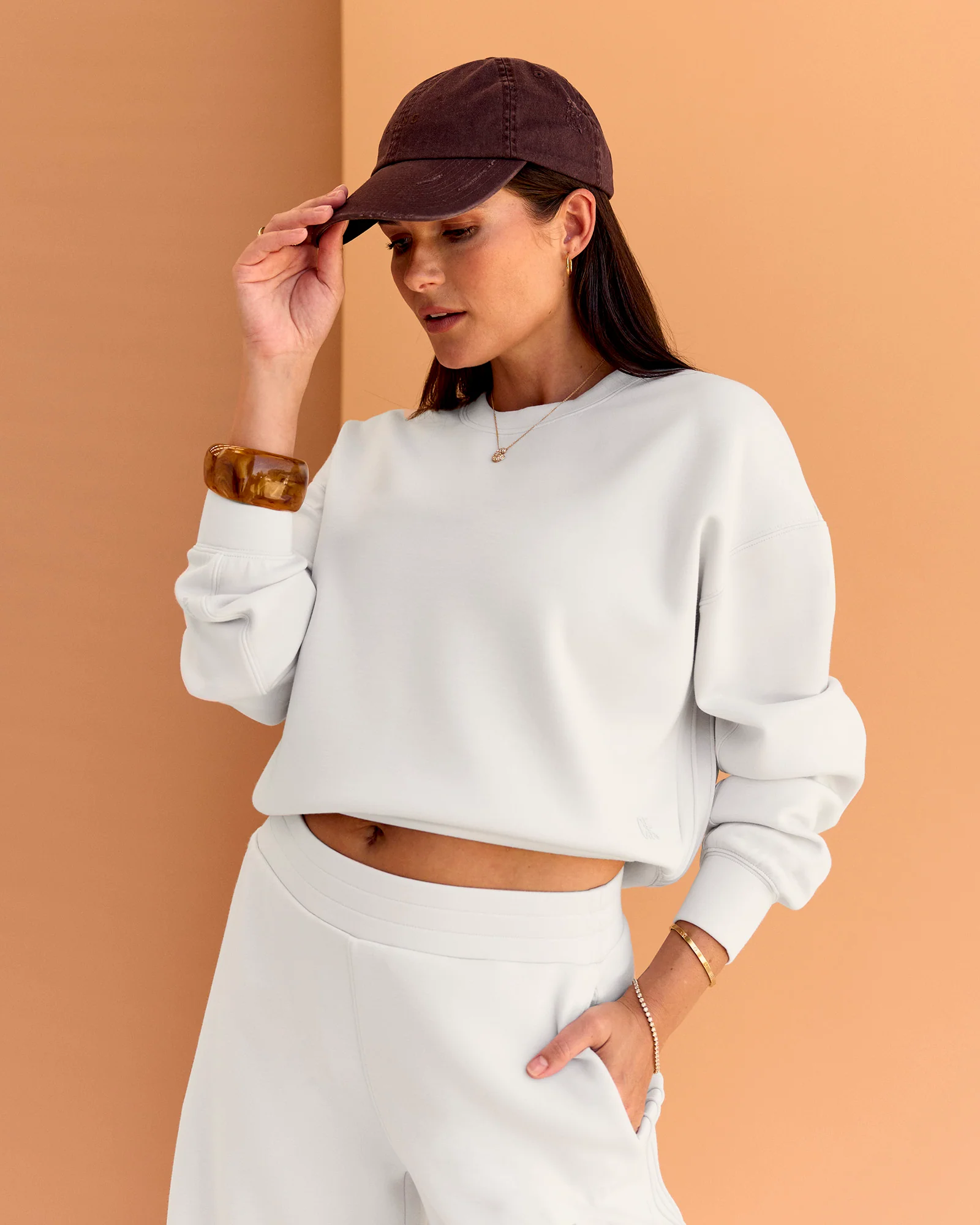 CF Elevate SoftTouch Pintuck Sweater  - Clay - Image 7