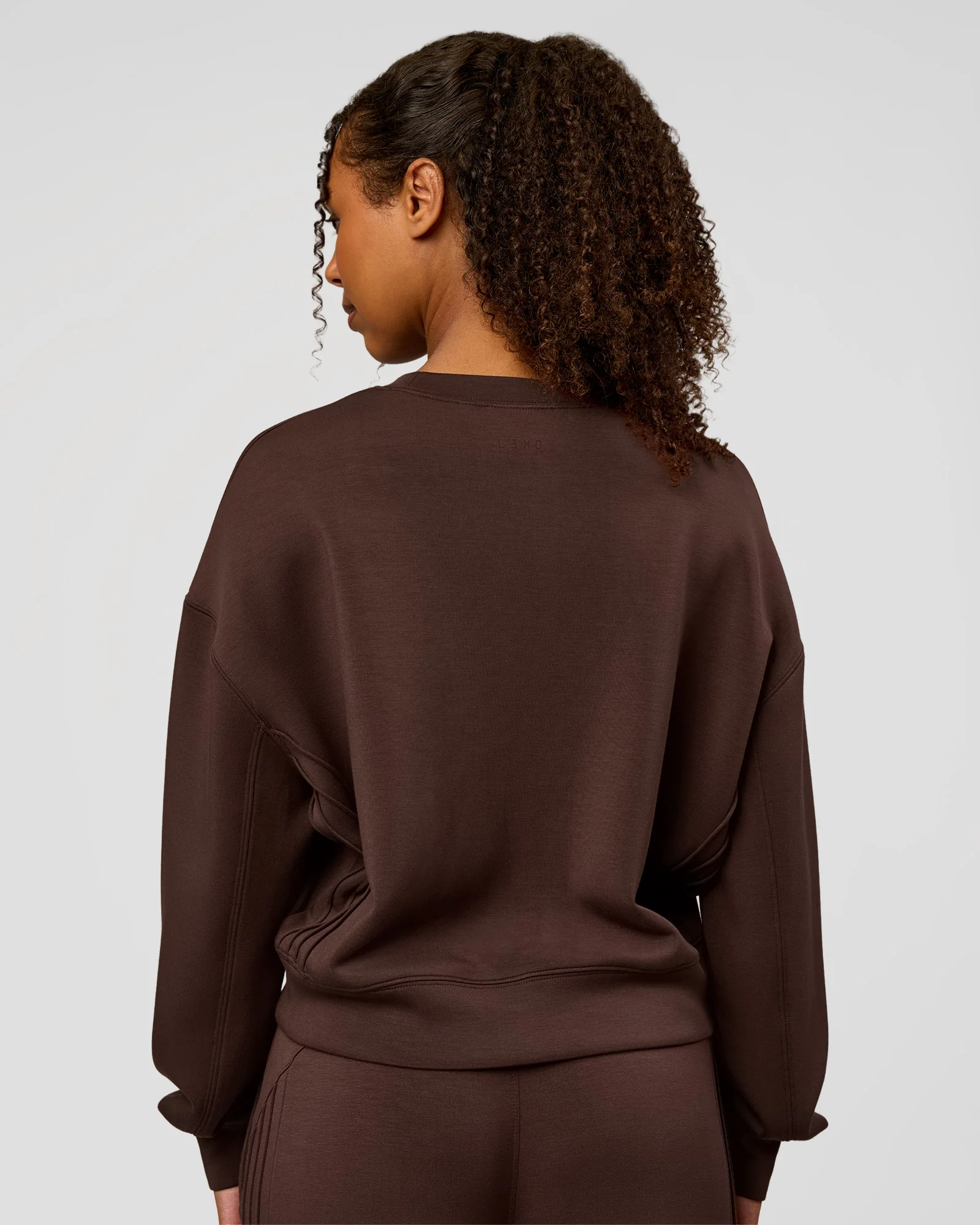 CF Elevate SoftTouch Pintuck Sweater  - Hot Chocolate - Image 3