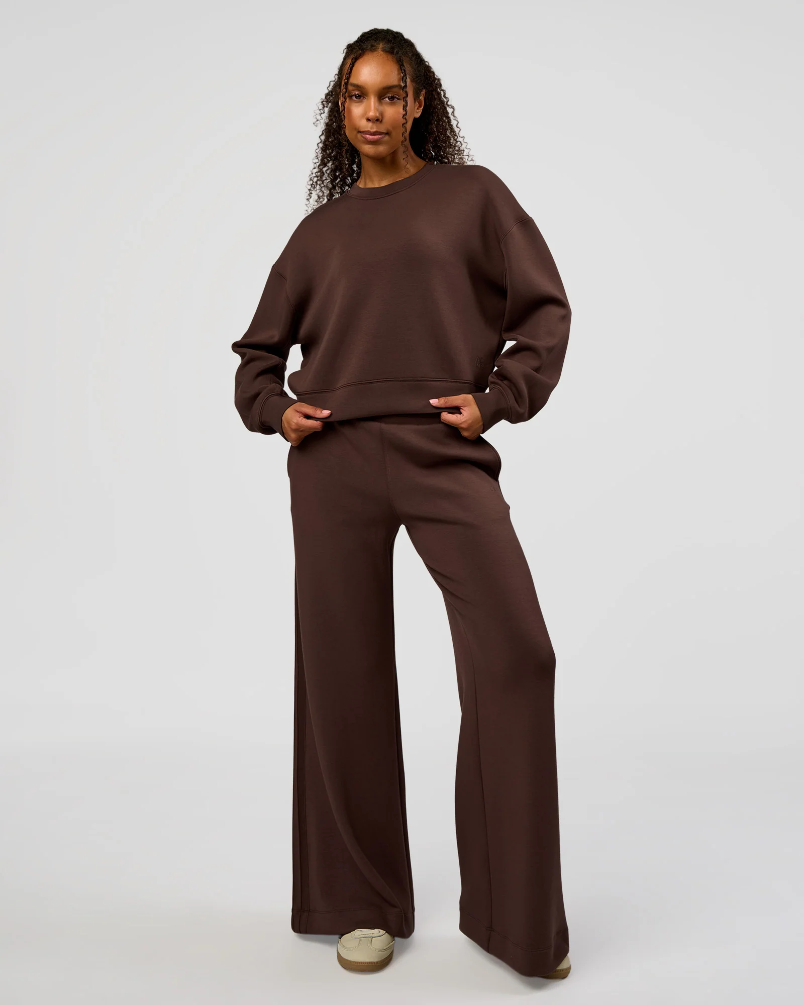 CF Elevate SoftTouch Pintuck Sweater  - Hot Chocolate - Image 6