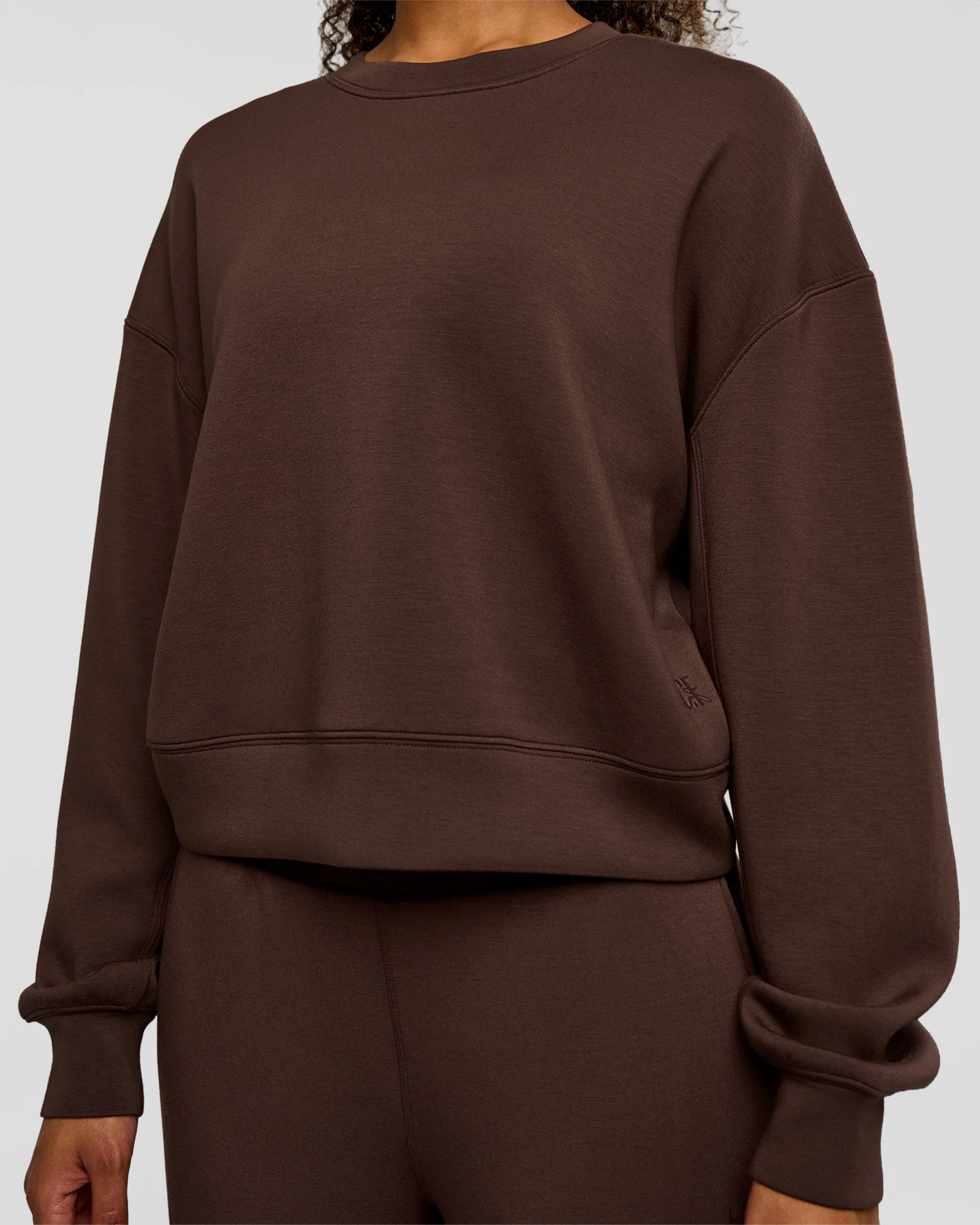 CF Elevate SoftTouch Pintuck Sweater  - Hot Chocolate - Image 7