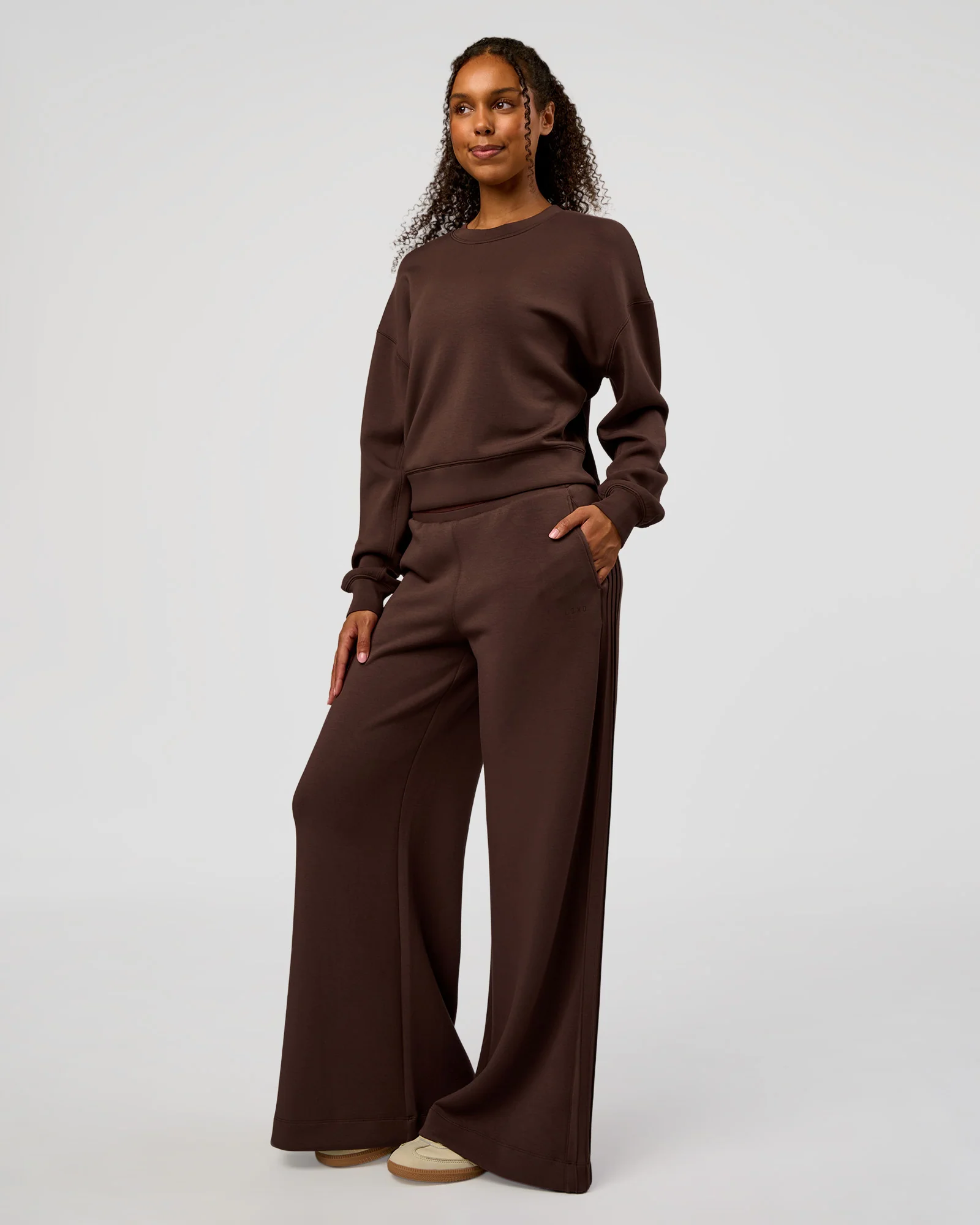 CF Elevate SoftTouch Pintuck Sweater  - Hot Chocolate - Image 8