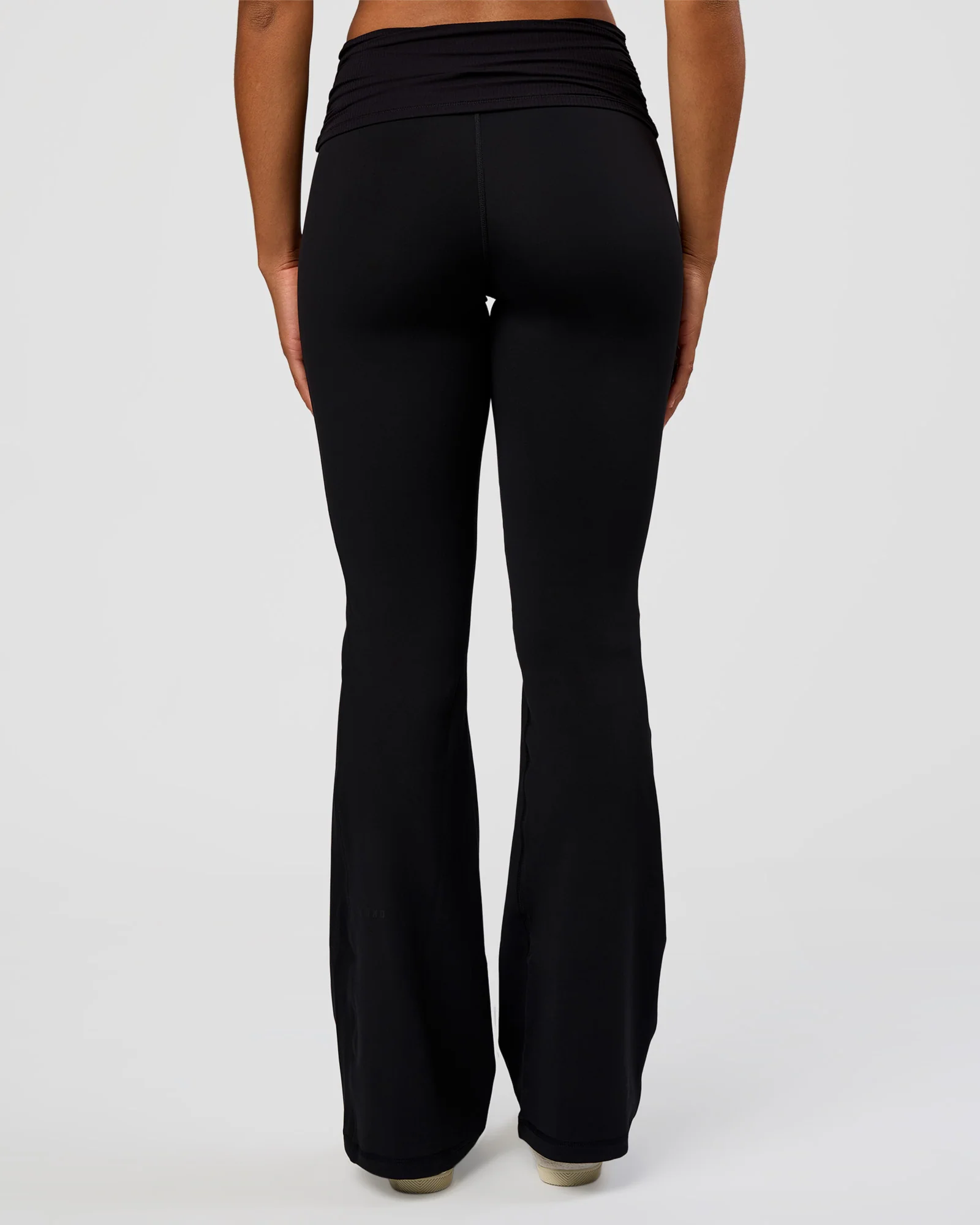 CF Fold Over High-Rise Flared Legging Tall  - Black - Image 3