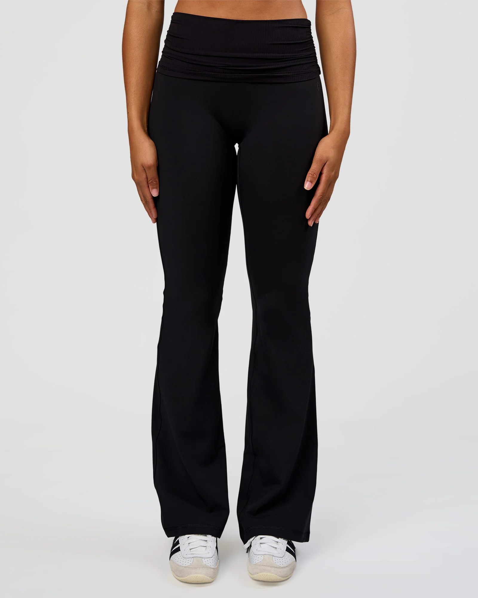 CF Fold Over High-Rise Flared Legging Tall  - Black - Image 5
