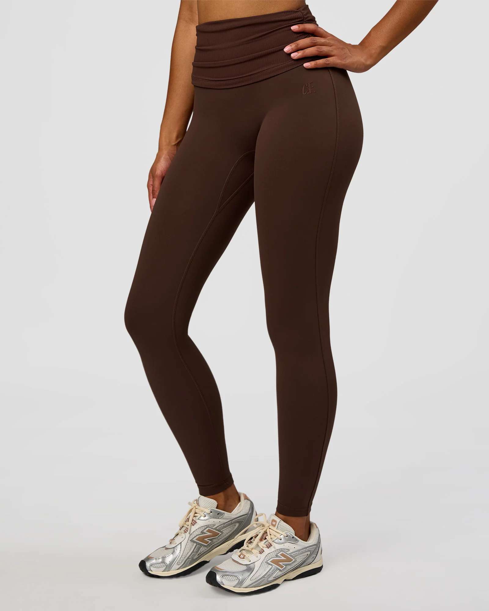 CF Fold Over High-Rise Full Length Legging - Hot Chocolate - Image 6