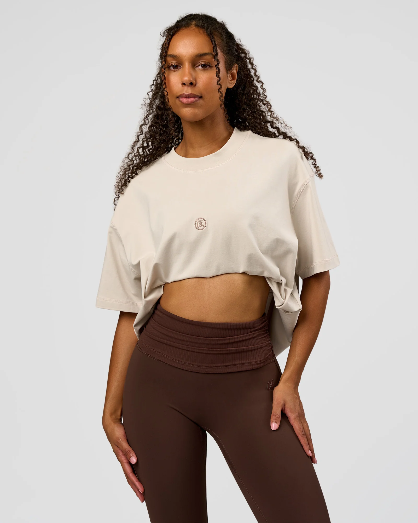 CF Fold Over High-Rise Full Length Legging - Hot Chocolate - Image 7
